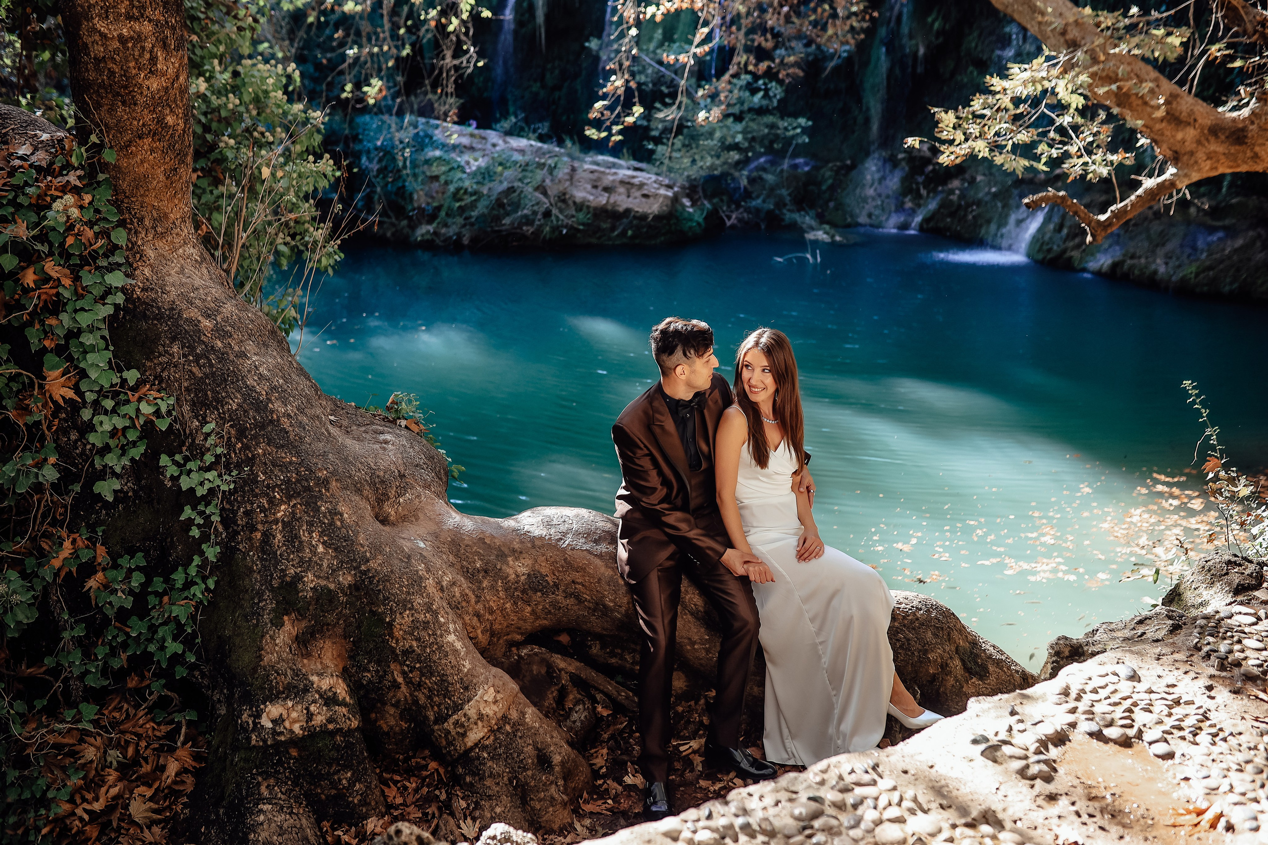 Photoshooting at Kurshunlu waterfall. Photographer in Turkey, Antalya, Kemer, Belek, Side, Kas, Fethiye