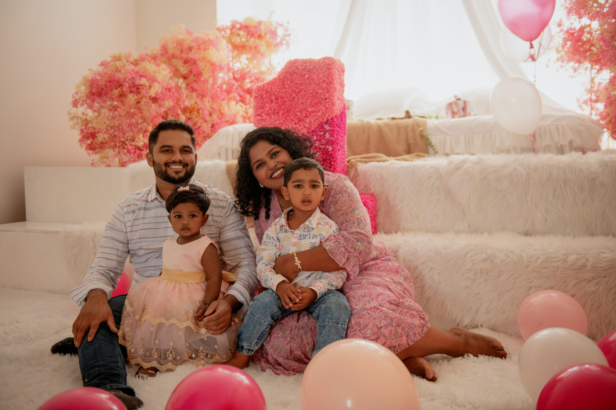 Birthday photoshoot in the studio in the centre of Prague. Professional photographer in Prague Anastasia Haritonova