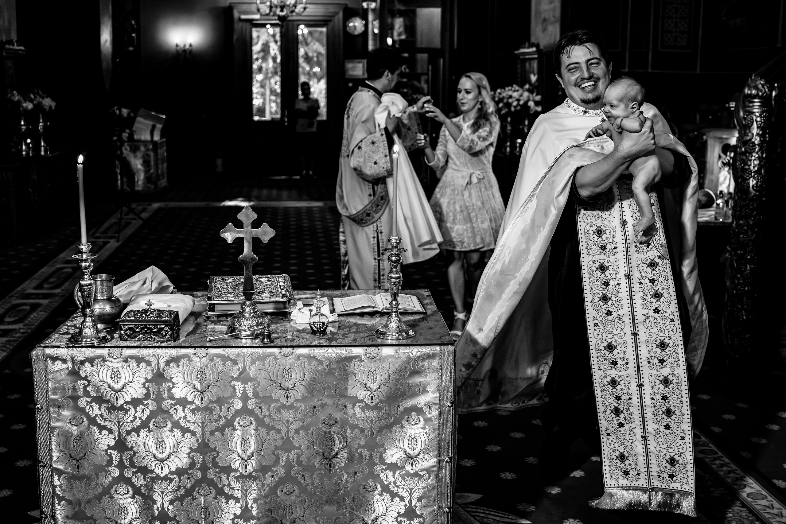 Aida, Clara, Francesca. Acasă