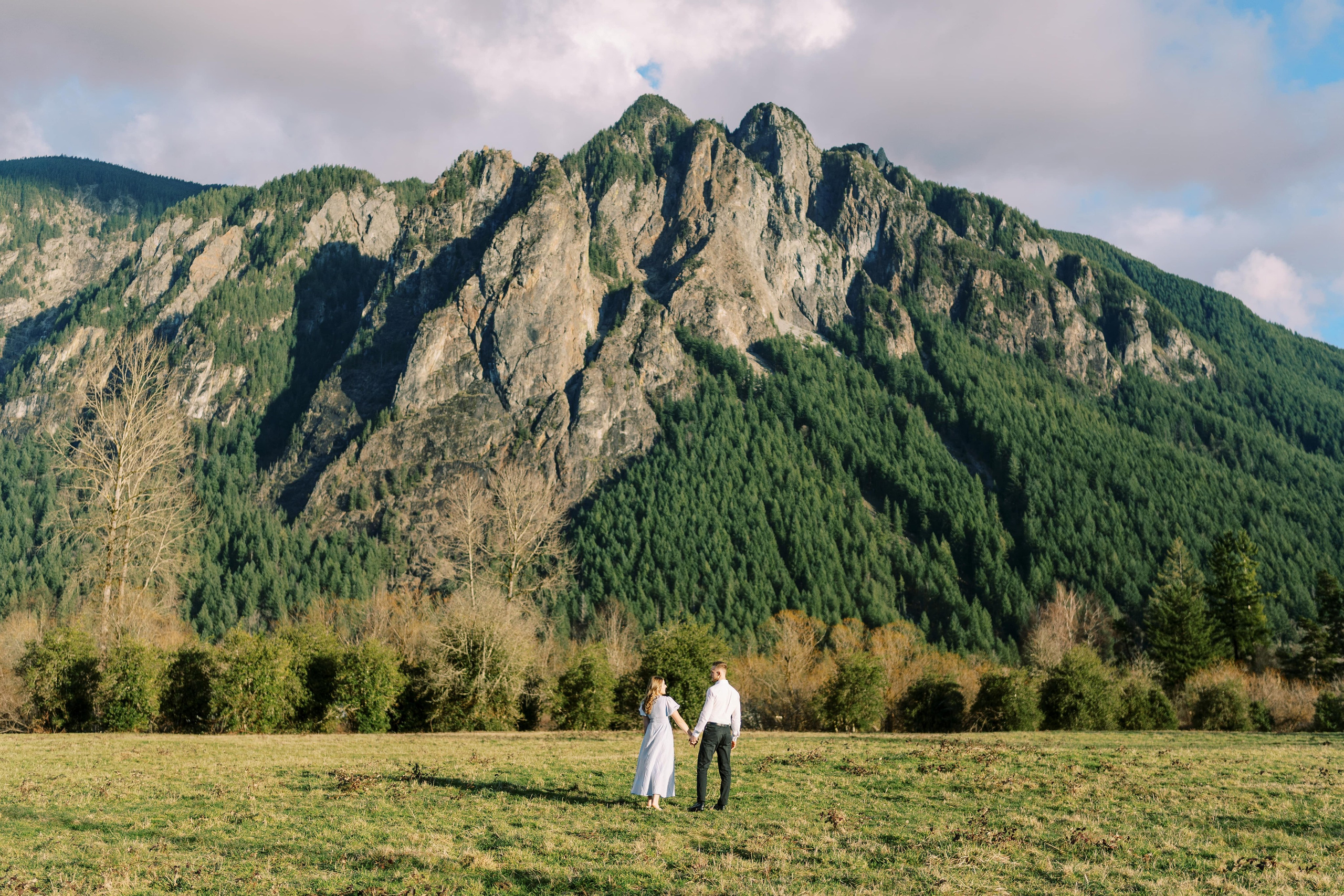 Engagement photo shoot/ Dmitry and Julia/ February 2024. North Bend, Washington. EVAN ARISTOV WEDDING PHOTOGRAPHY — Seattle Wedding Photographer