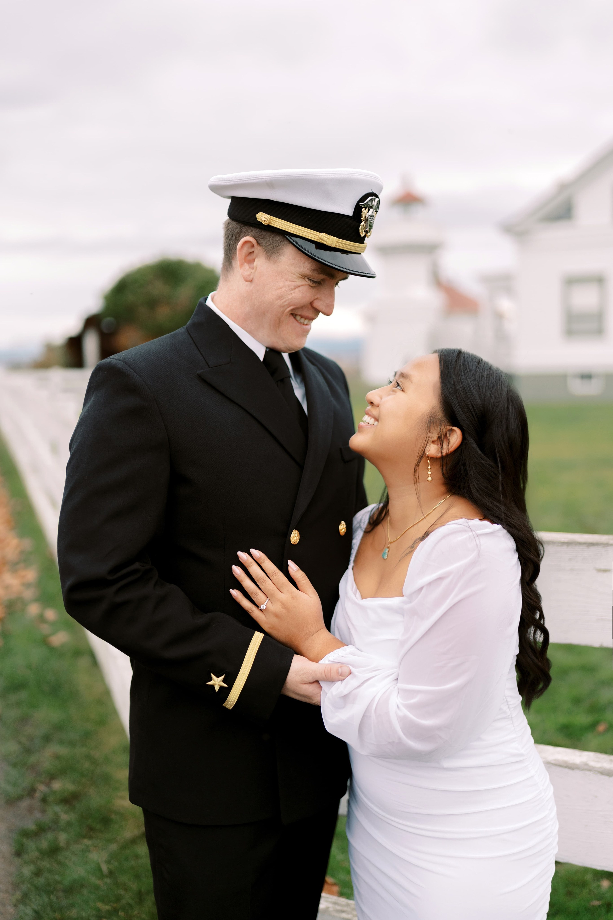 Engagement photoshoot. Dayana & Dag. Mukilteo ligthhouse. November 2024. EVAN ARISTOV WEDDING PHOTOGRAPHY — Seattle Wedding Photographer