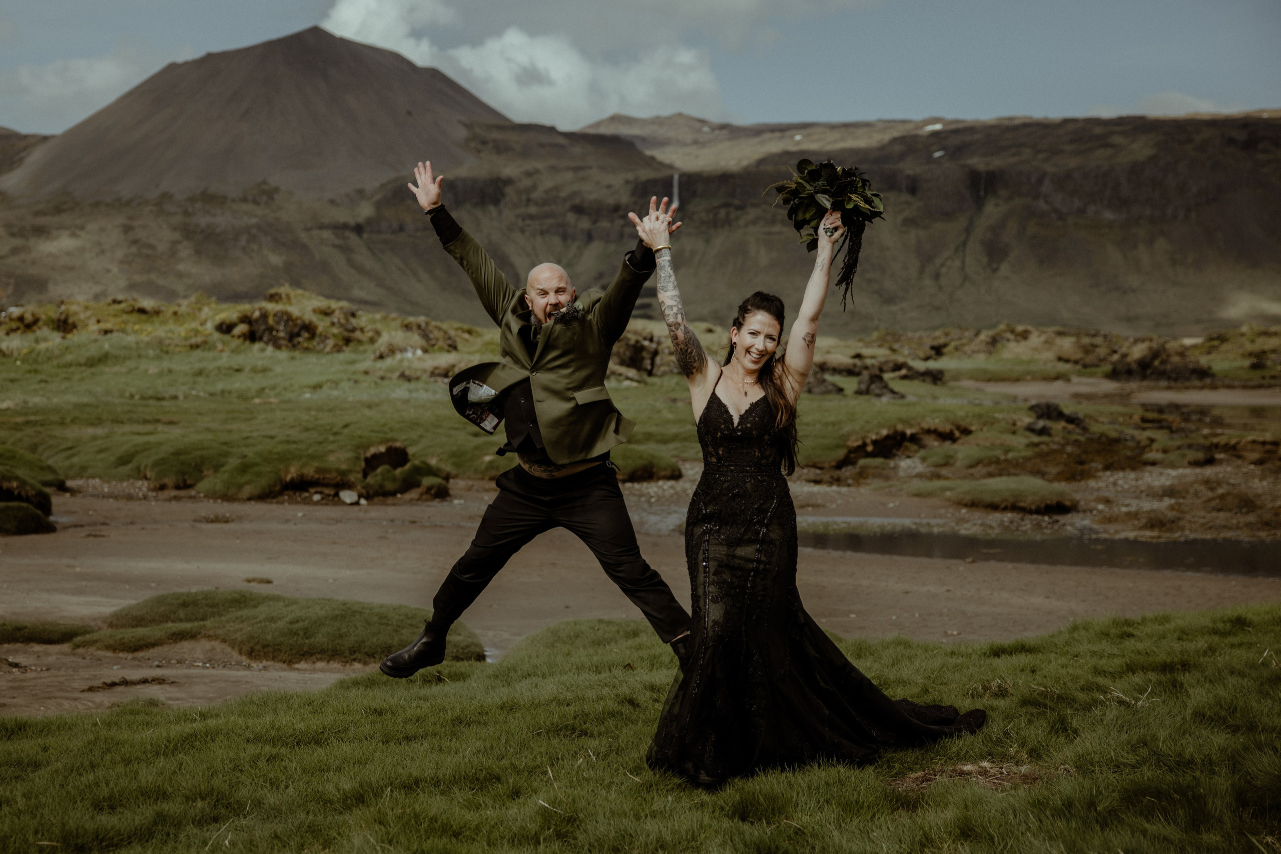Viking inspired secret elopement in Iceland — wedding in Budir. Iceland elopement photographer & videographer