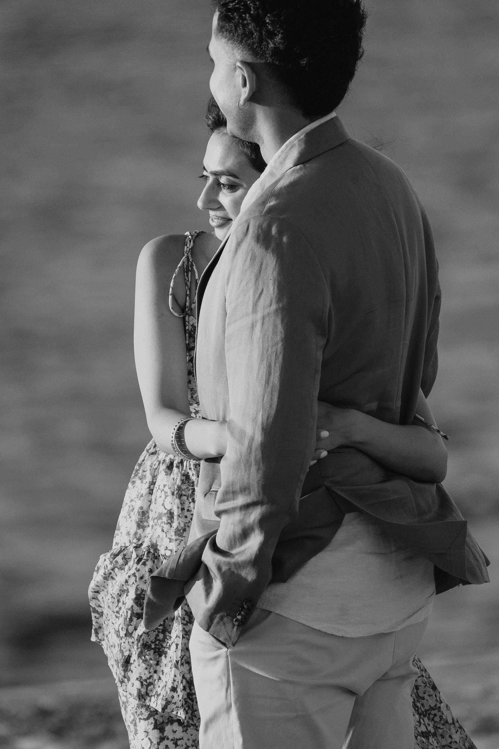 Dusk Wedding Proposal in Cap Rocat with UK clients. Mallorca Wedding, Corporate & Social Photographer