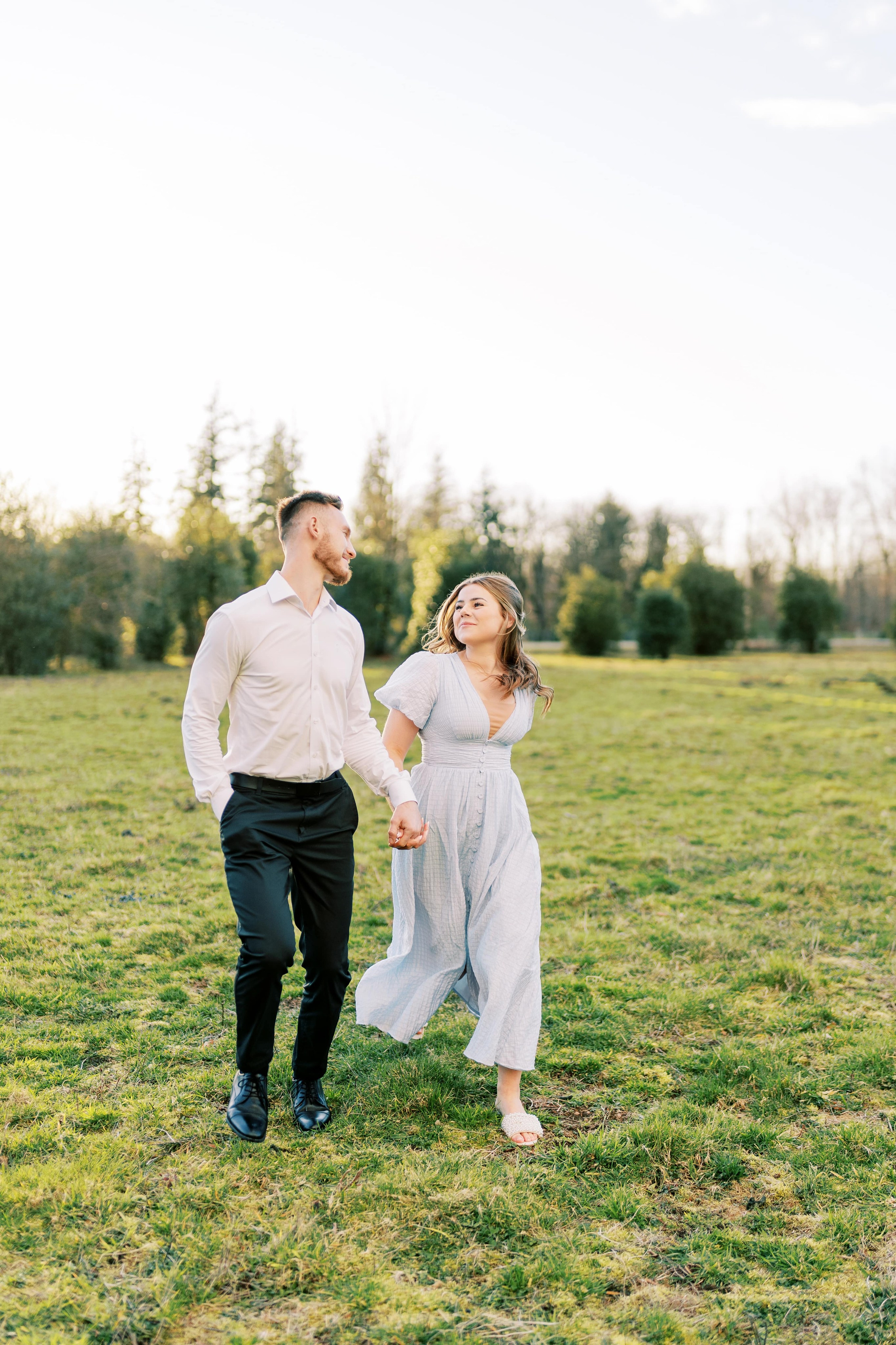 Engagement photo shoot/ Dmitry and Julia/ February 2024. North Bend, Washington. EVAN ARISTOV WEDDING PHOTOGRAPHY — Seattle Wedding Photographer