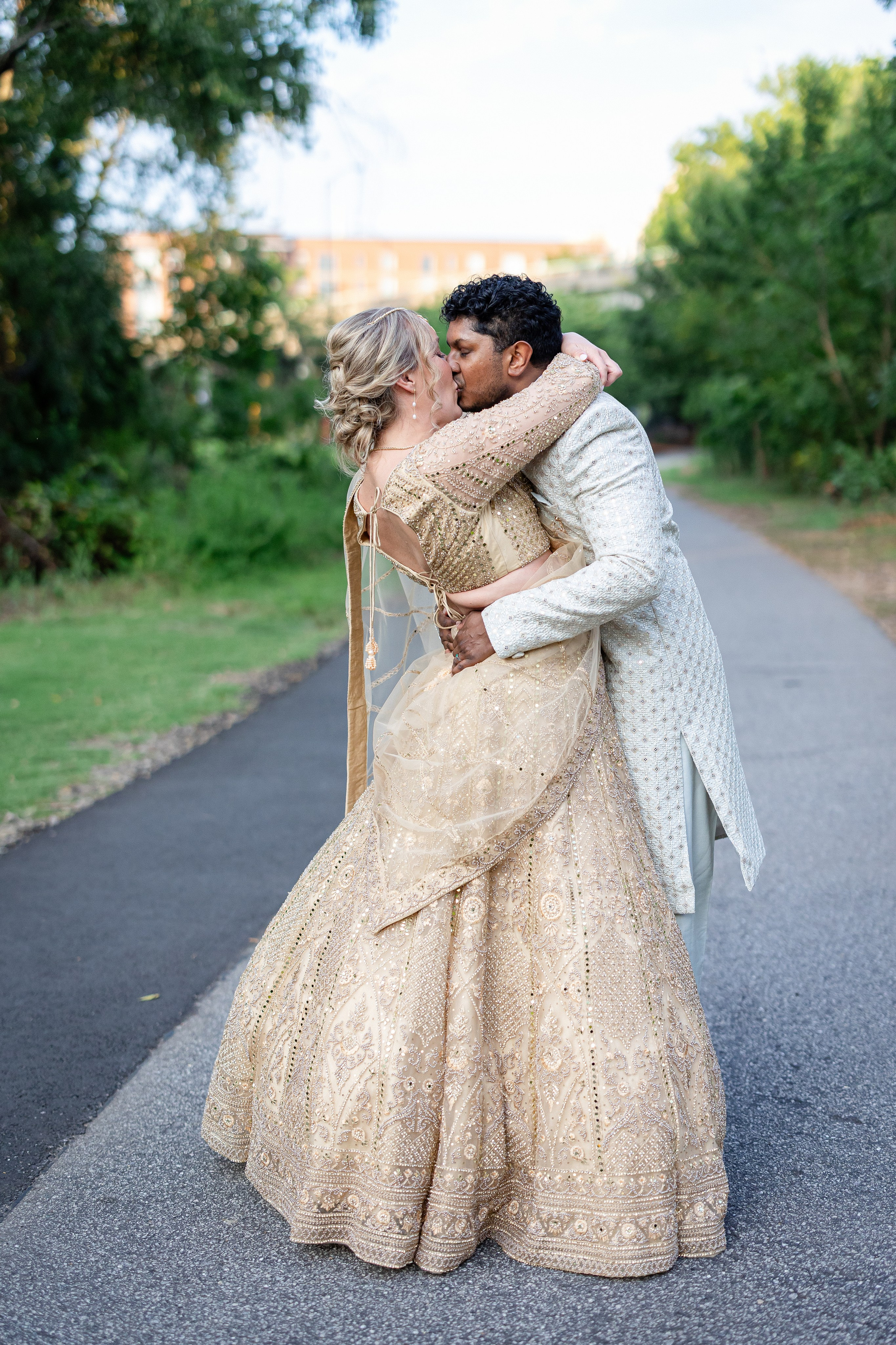 Color, Culture, and Celebration: A Vibrant Indian Fusion Wedding at The 405 in July. Wedding and portrait photography in Greenville SC