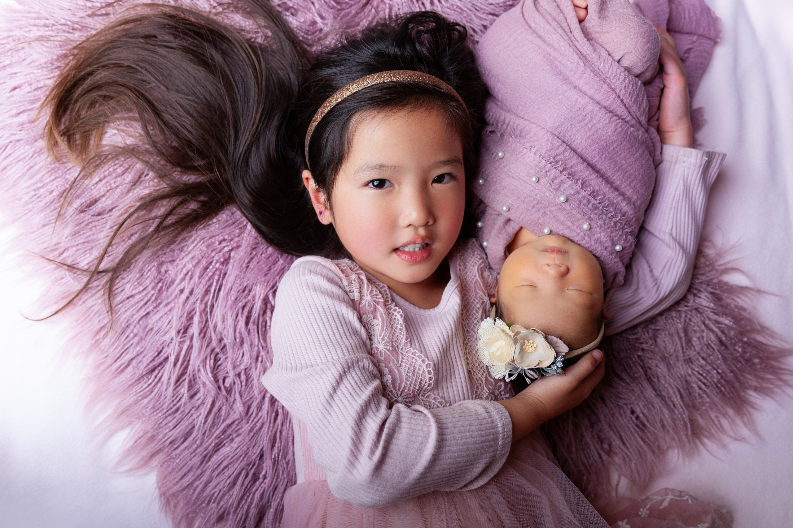 Newborn posing session. Marina Pravda Photography San Francisco Bay Area
