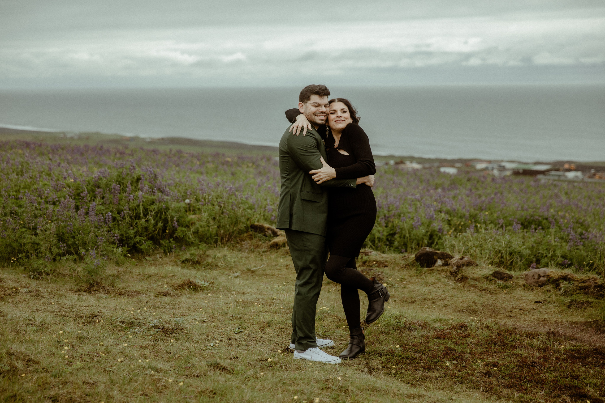Elopement at Kvernufoss Waterfall. Iceland elopement photographer & videographer