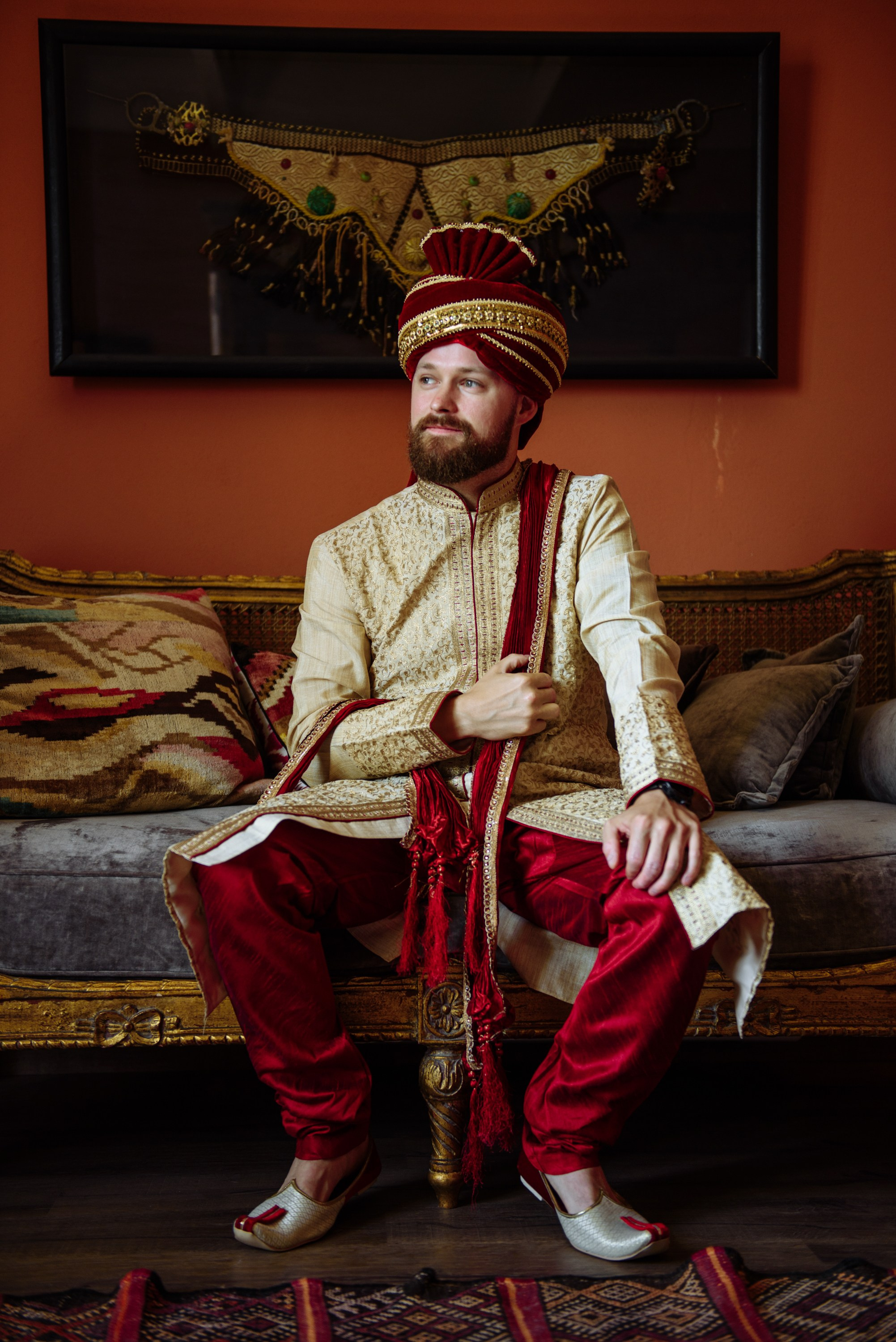 Elegancia Oriental. La Magia de una Boda India en La Gran Villa Rosa. Фотограф Екатерина Гасанова — фотосессии в Барселоне