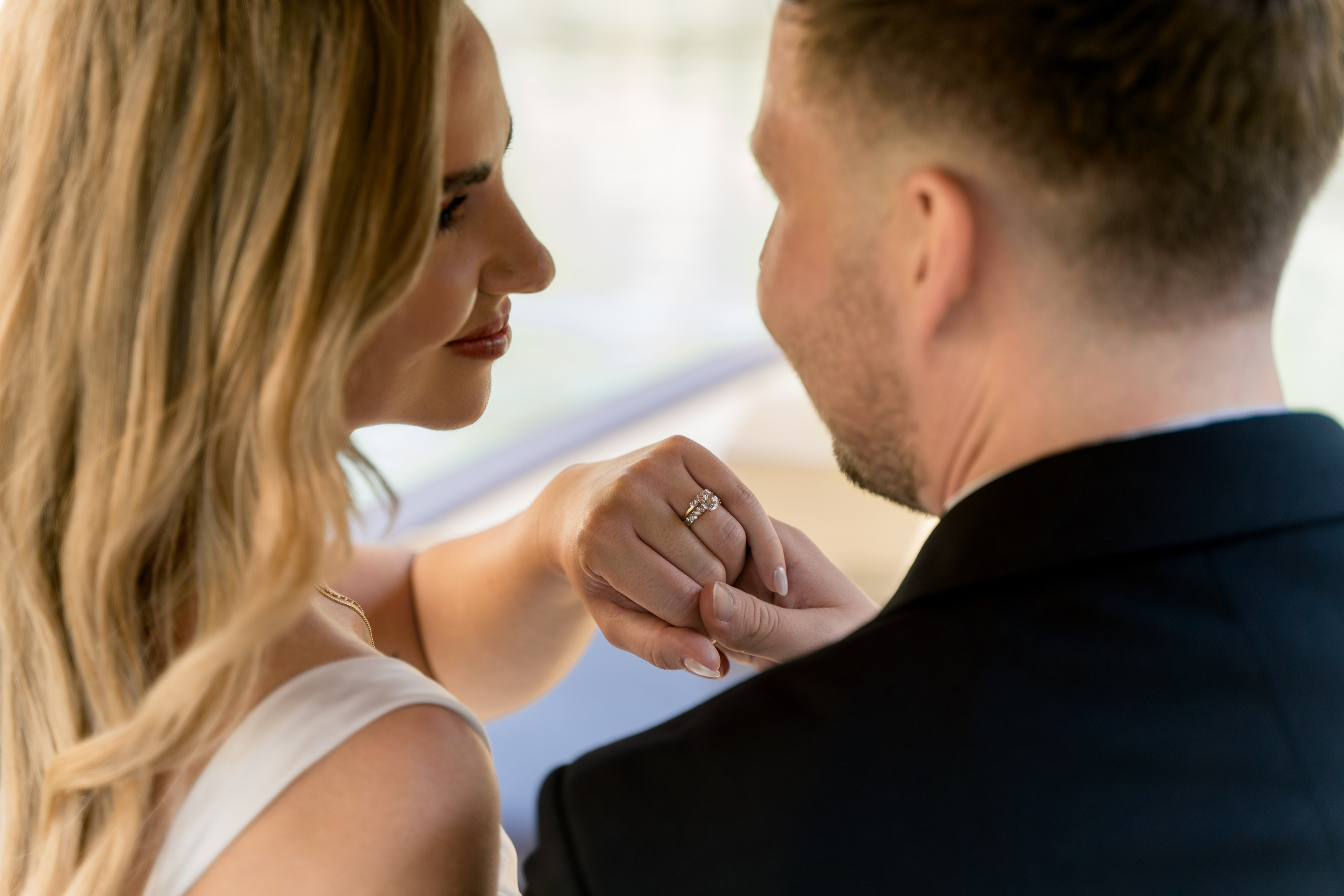 Pre-wedding couple photoshoot in Abu Dhabi sunset tones