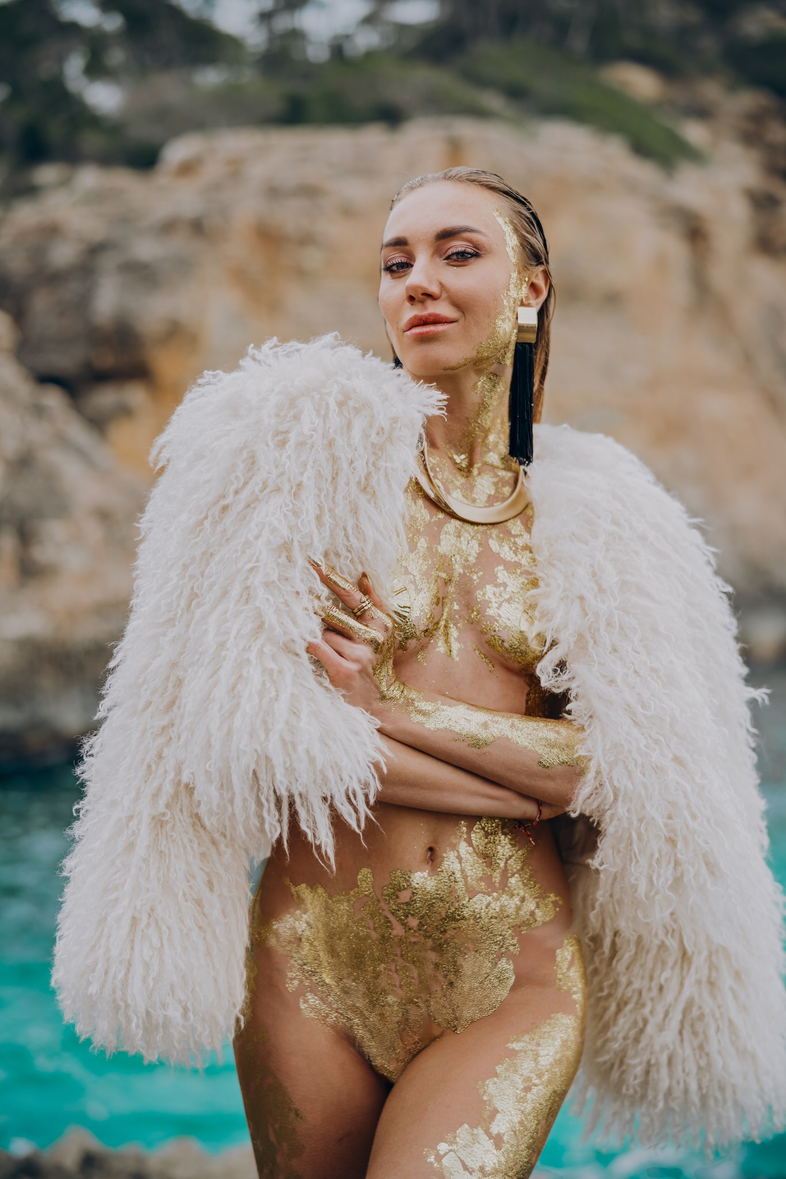 Golden lady. Фотограф у Пальма де Майорка