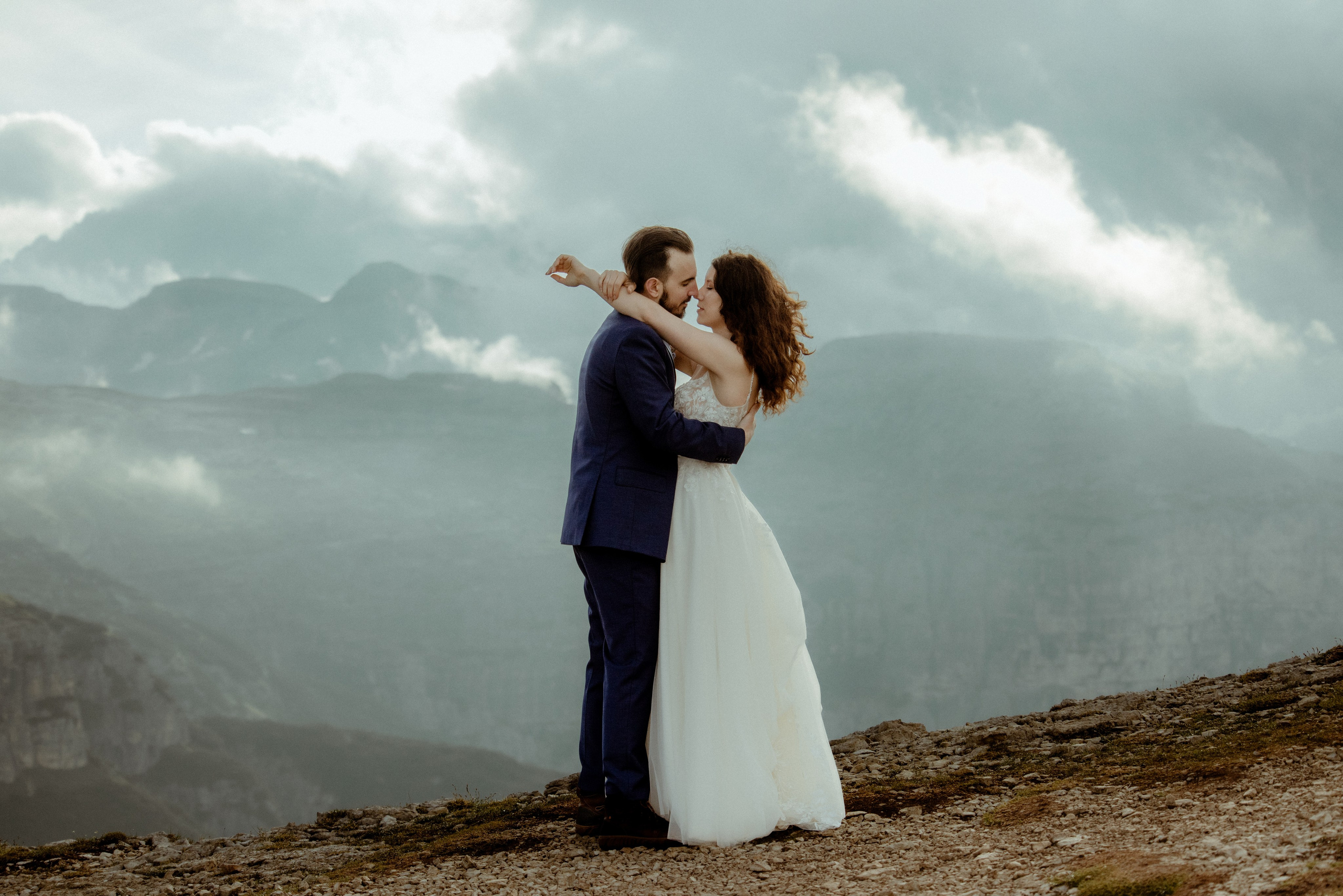 Italy elopement at Cadini di Misurina in Dolomites. Iceland elopement photographer & videographer
