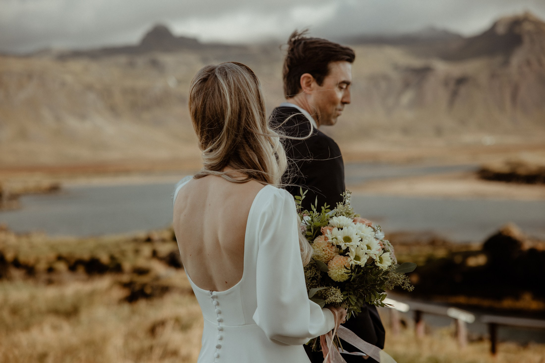 Iceland elopement at Budir Black Church | Snæfellsnes wedding by Iceland elopement photographer & videographer. Iceland elopement photographer & videographer