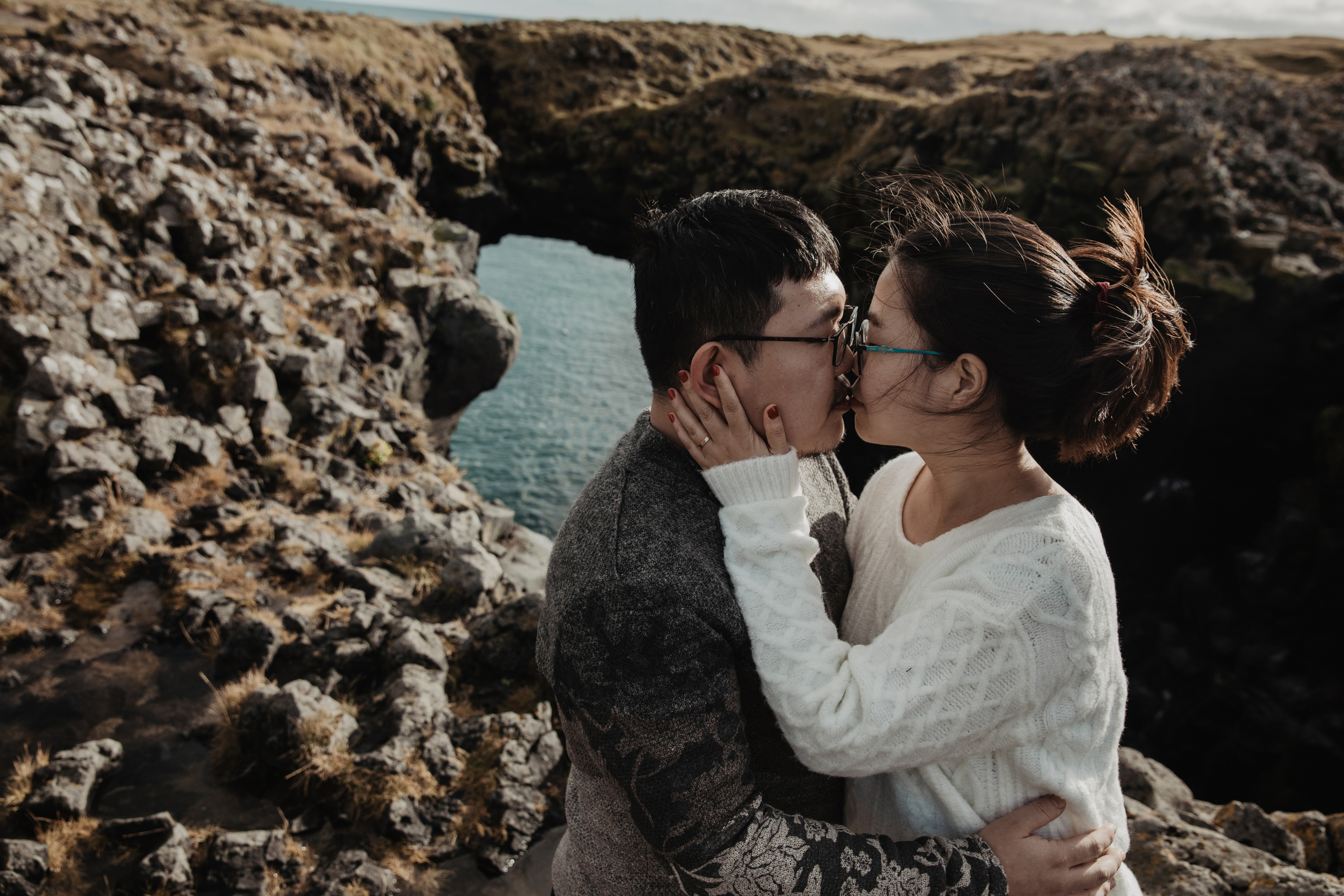 Engagement photoshoot in Iceland. Iceland elopement photographer & videographer