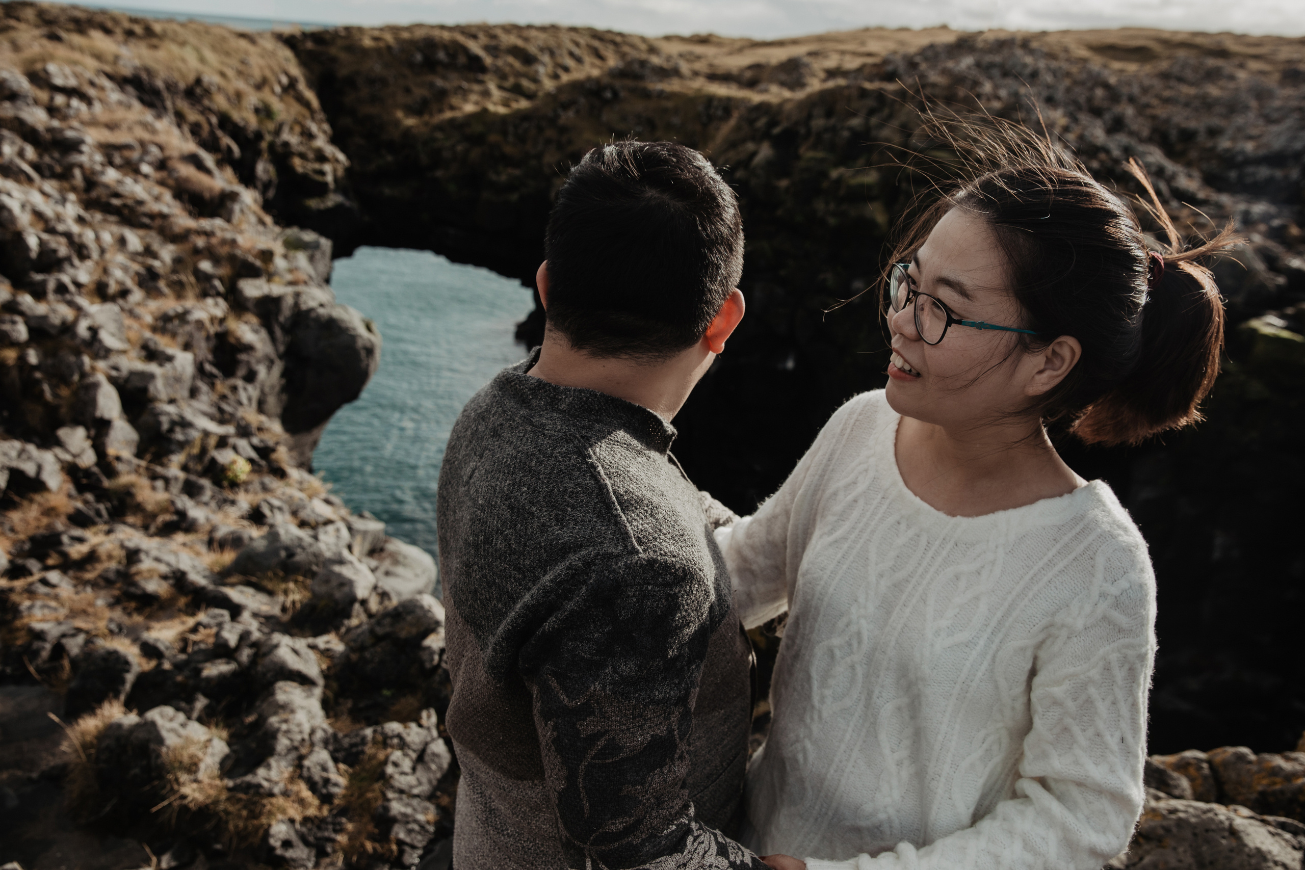 Engagement photoshoot in Iceland. Iceland elopement photographer & videographer