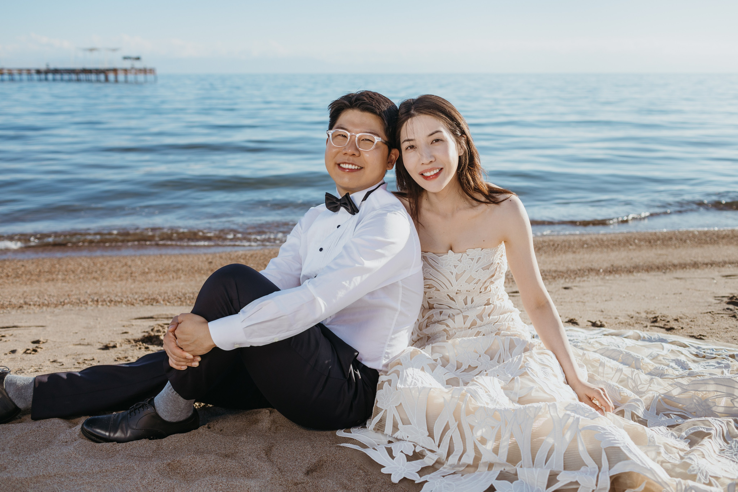 Чесан и Лиса (South Korea) — свадебная фотосессия на Иссык-Куле, пансионат “Каприз” | Chisun & Lisa — Issyk-Kul Lake wedding photos, Capriz. Фотограф в Бишкеке Оксана Шувалова