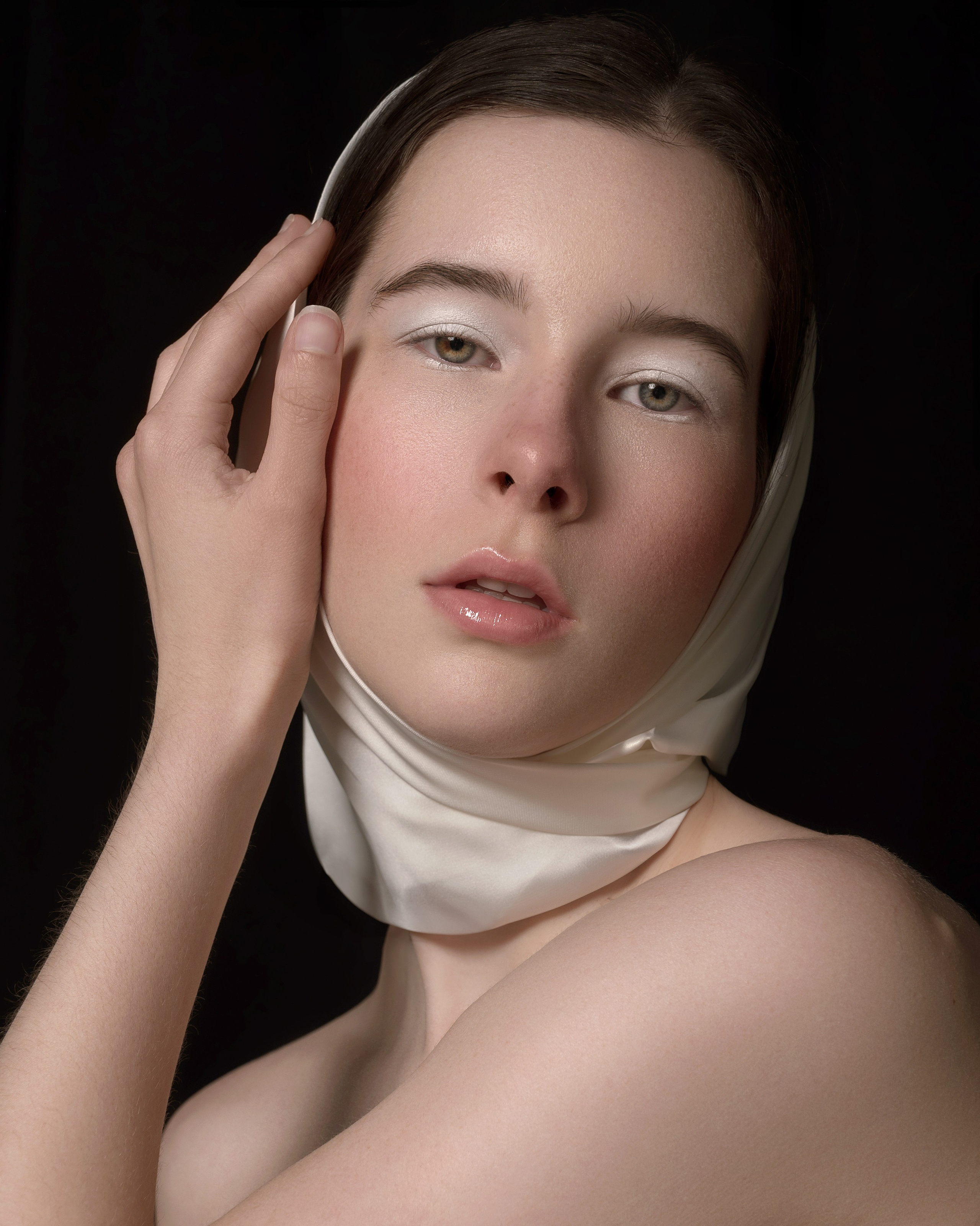 Professional makeup photography with high-end retouching, close-up beauty shot for an MUA portfolio in San Francisco.