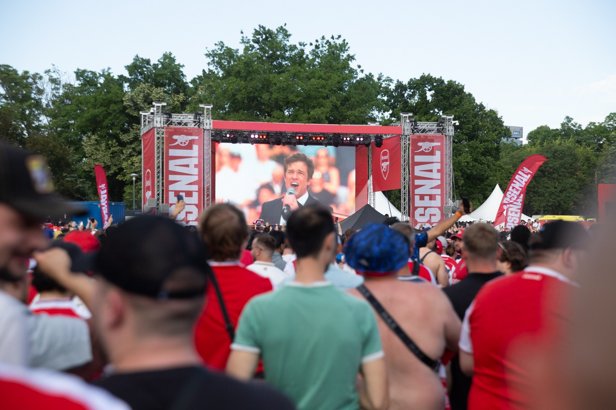 UEFA Champions League Final. Arsenal vs PSG. Budapest 2026. Arsenal Fan Zone. Photographer in Budapest — Yura Knyazev