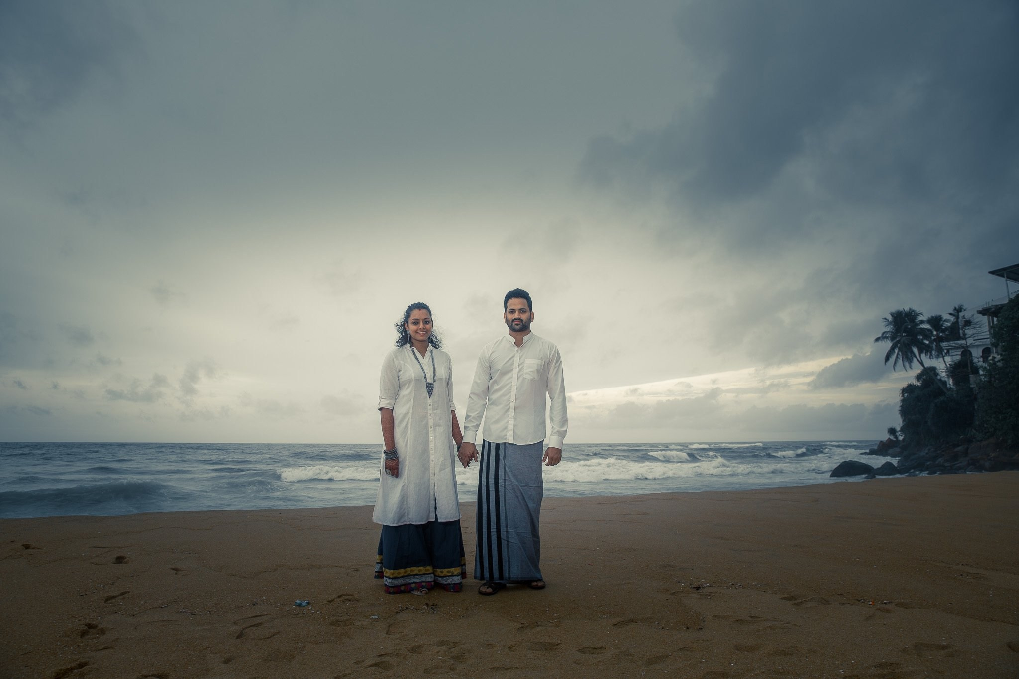 Post wedding portraits at Mount Lavinia, Sri Lanka