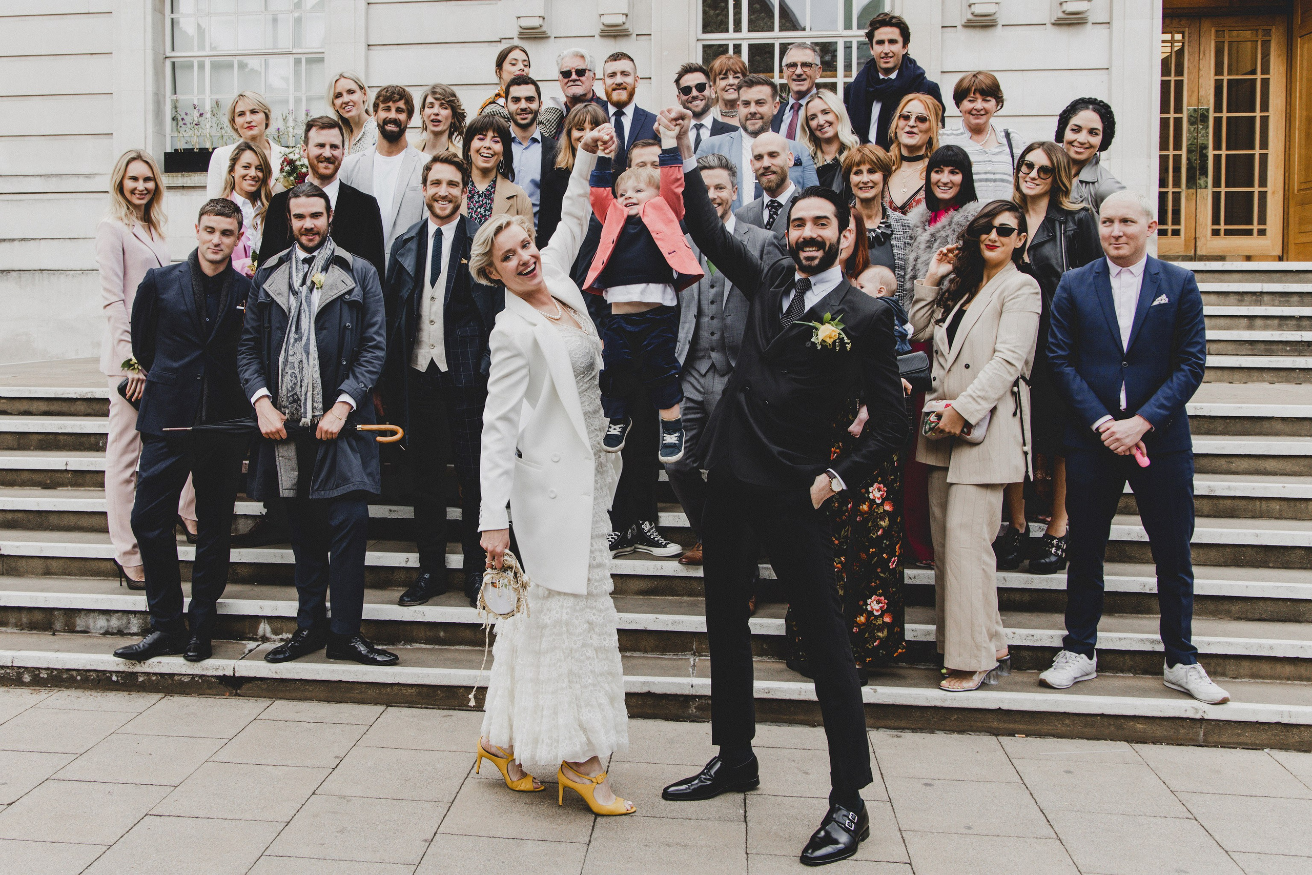 wedding ceremony photographed in a documentary style