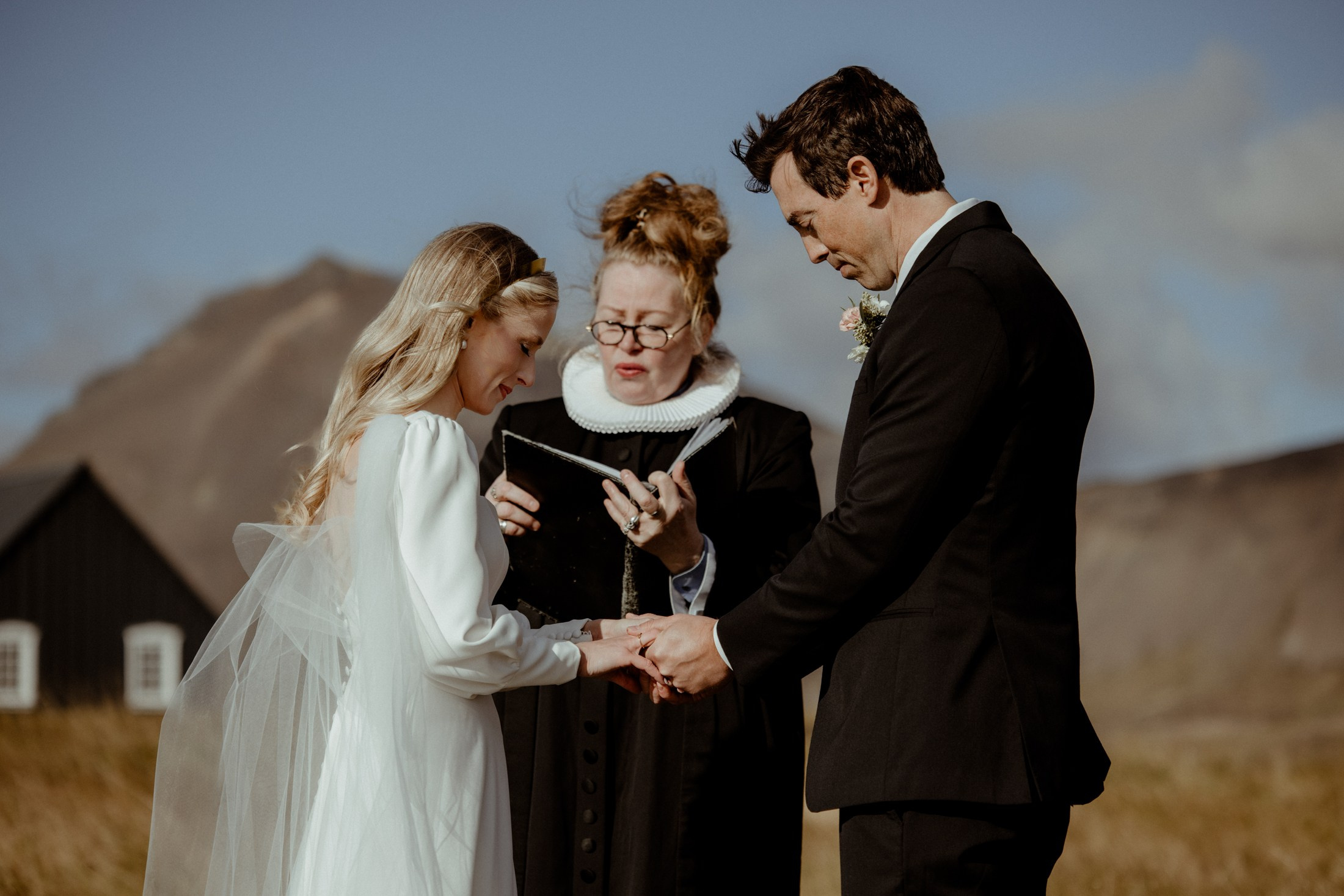 Iceland elopement at Budir Black Church | Snæfellsnes wedding by Iceland elopement photographer & videographer. Iceland elopement photographer & videographer