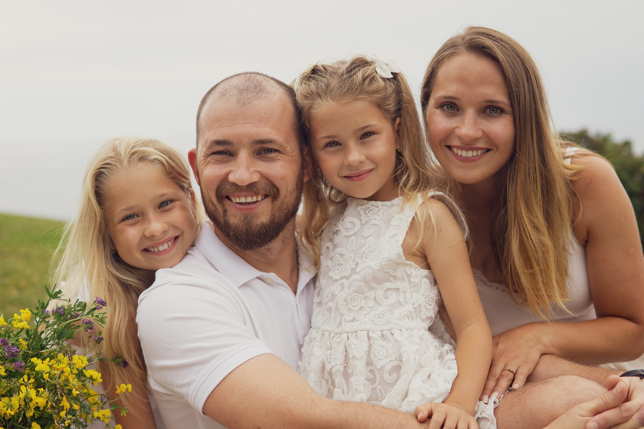 Family Picnic Photoshoot in Gijón, Cerro de Sta Catalina