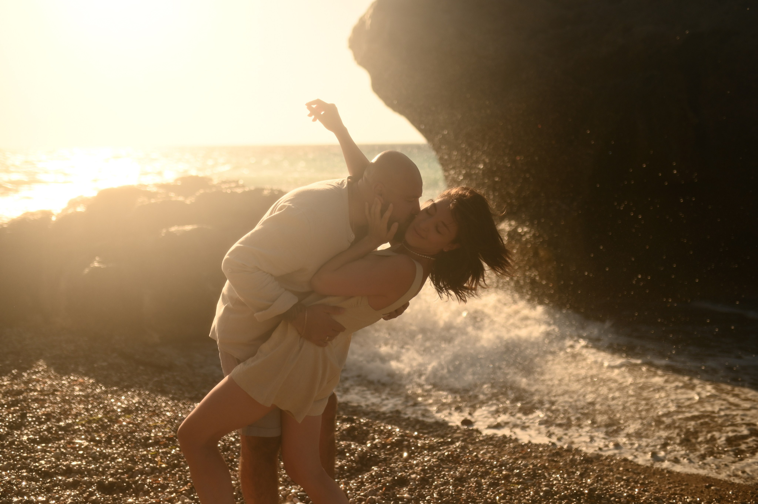 Sunset family photoshoot on the beach Rhodes. Photographer in Rhodes Island