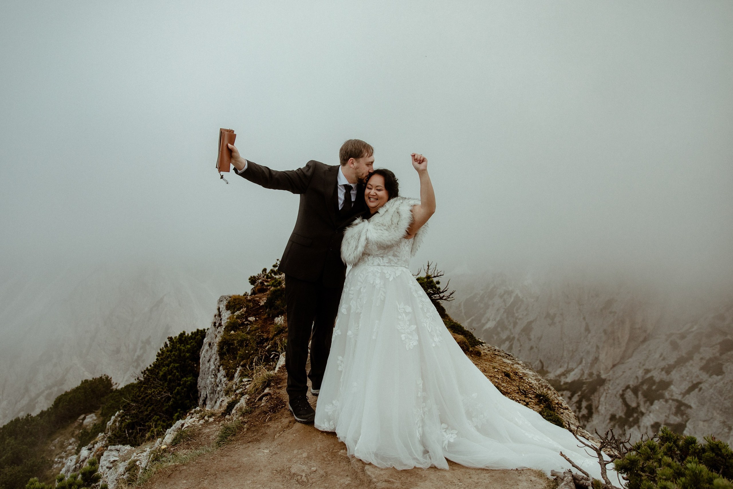 Secret Dolomites elopement at Lago di Braies & Cadini di Misurina | Best place to elope in Italy. Iceland elopement photographer & videographer