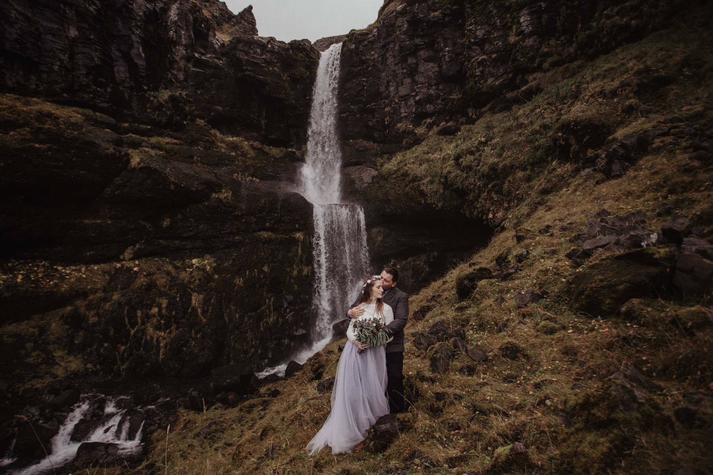 Iceland elopement in Snaefellsnes peninsula. Iceland elopement photographer & videographer