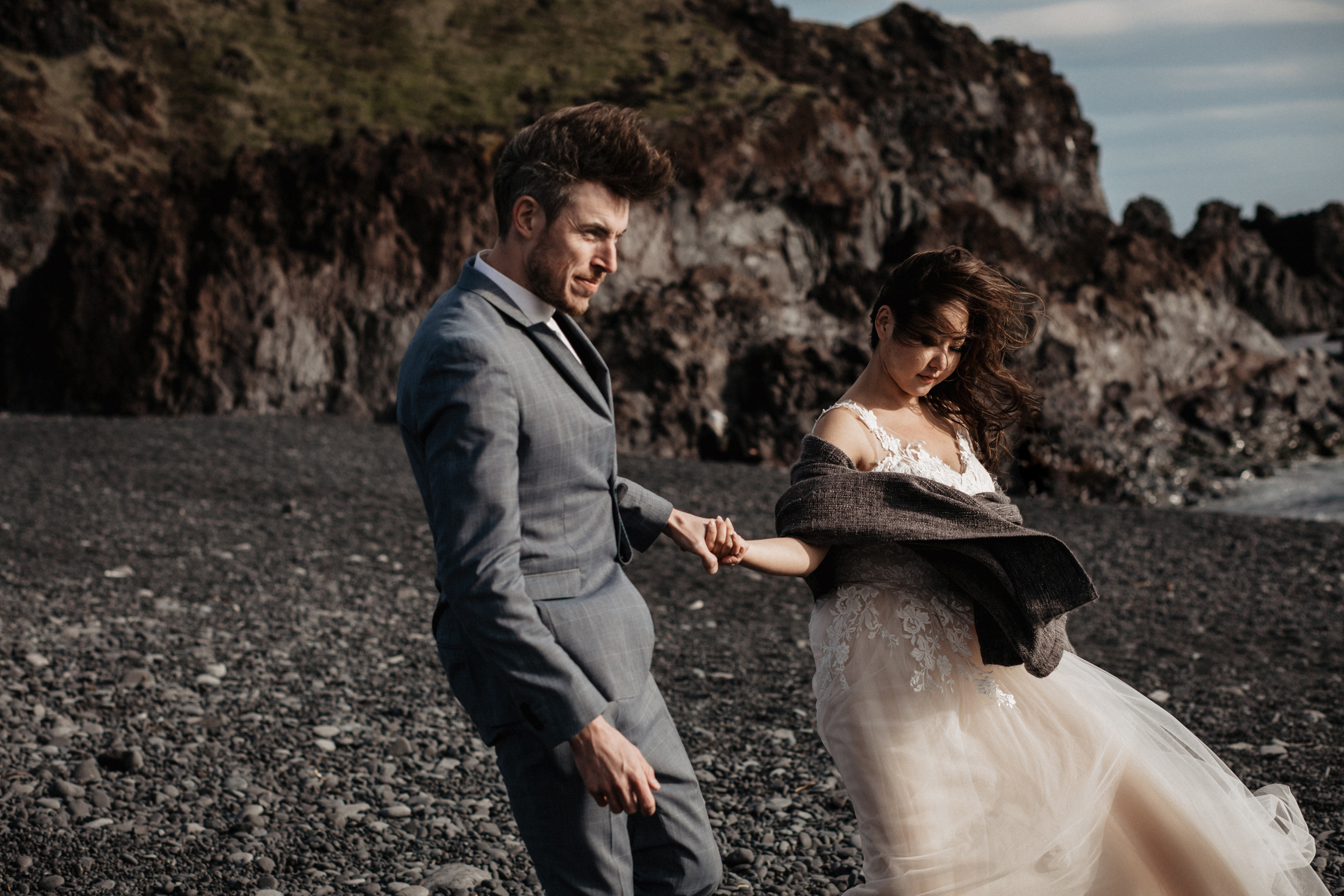 Wedding for two in Iceland. Iceland elopement photographer & videographer