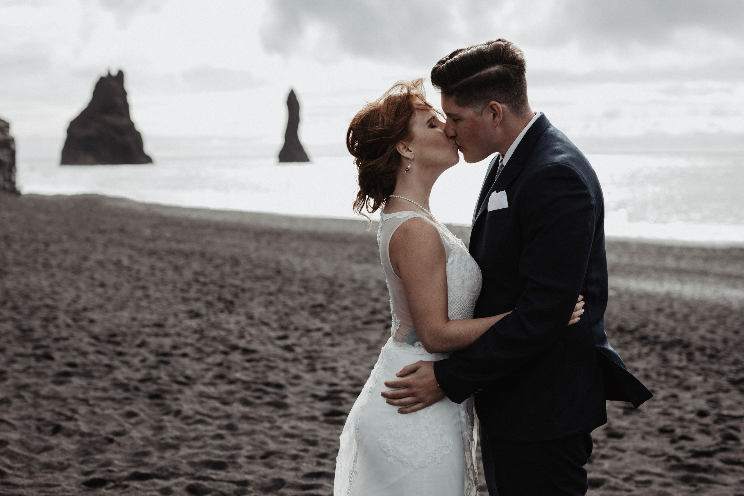 Black beach Iceland elopement | Iceland elopement photographer. Iceland elopement photographer & videographer