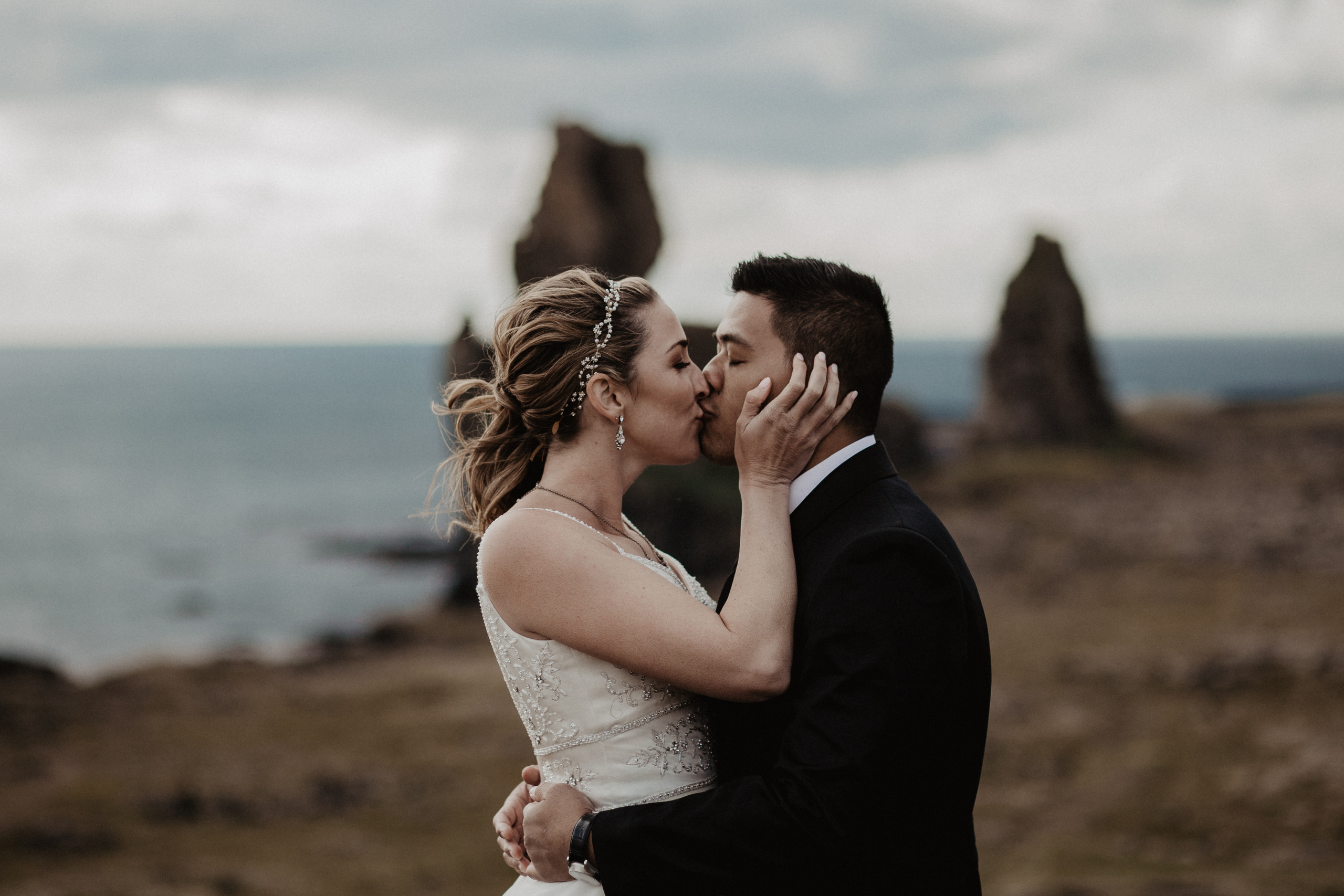 Wedding in Budir Iceland. Iceland elopement photographer & videographer