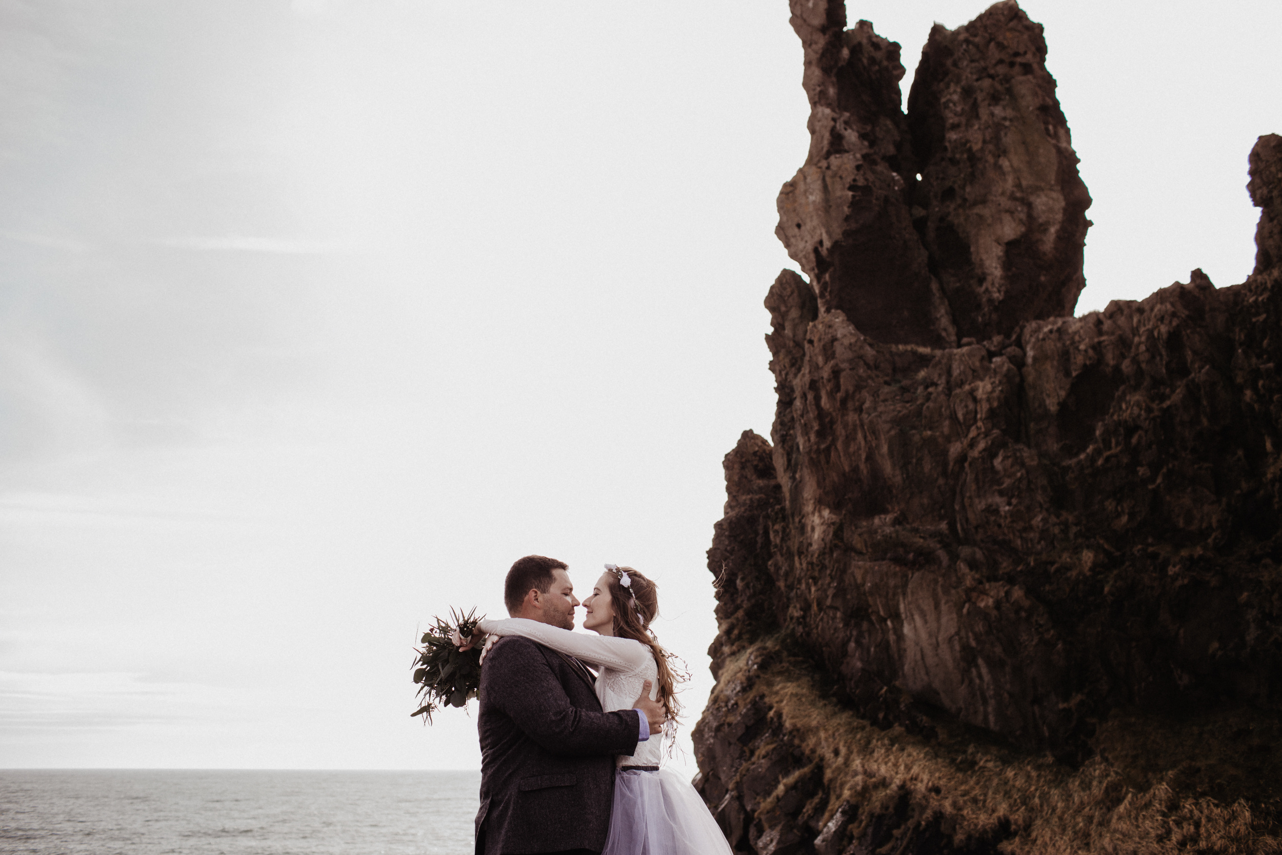Iceland elopement in Snaefellsnes peninsula. Iceland elopement photographer & videographer