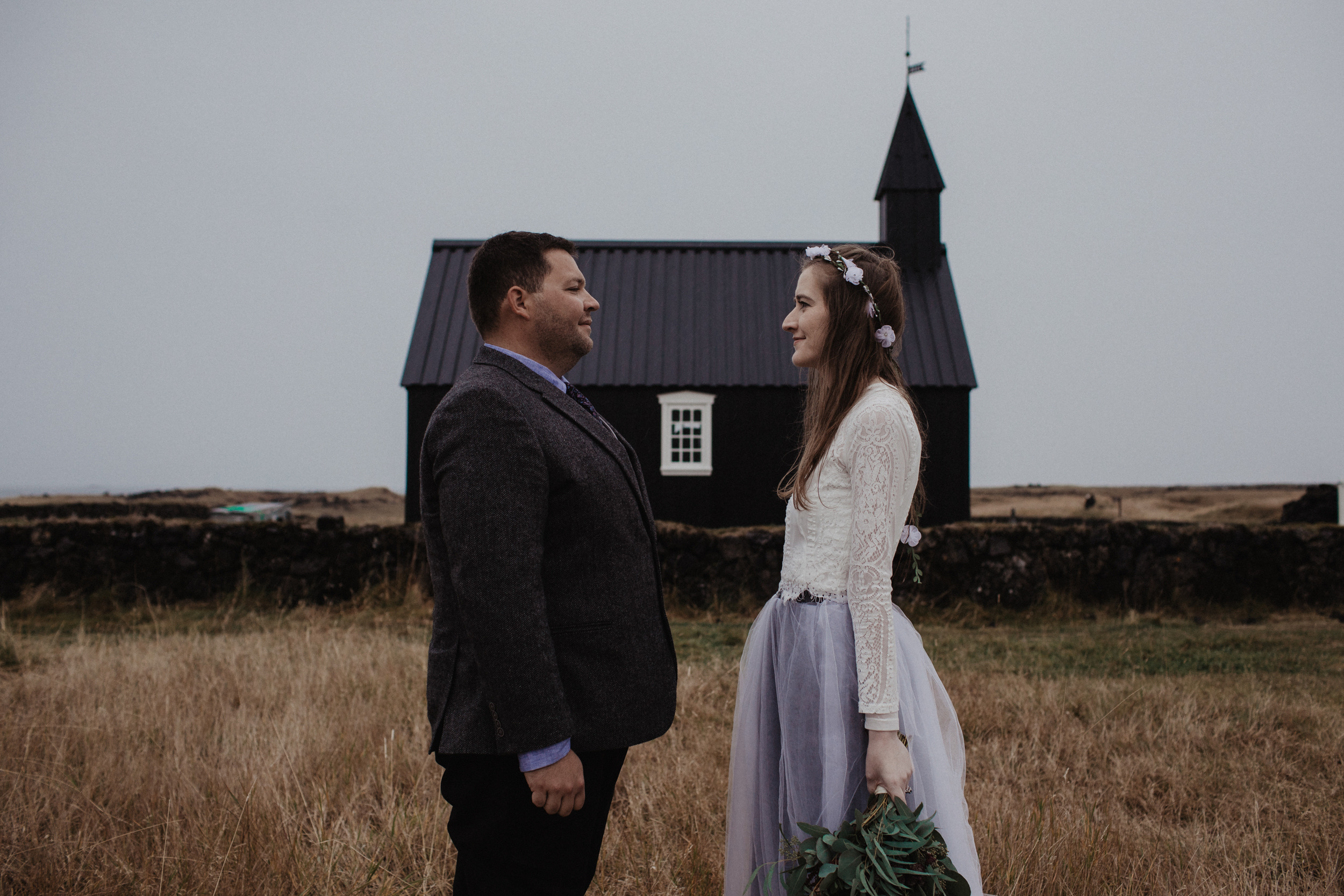 Iceland elopement in Snaefellsnes peninsula. Iceland elopement photographer & videographer