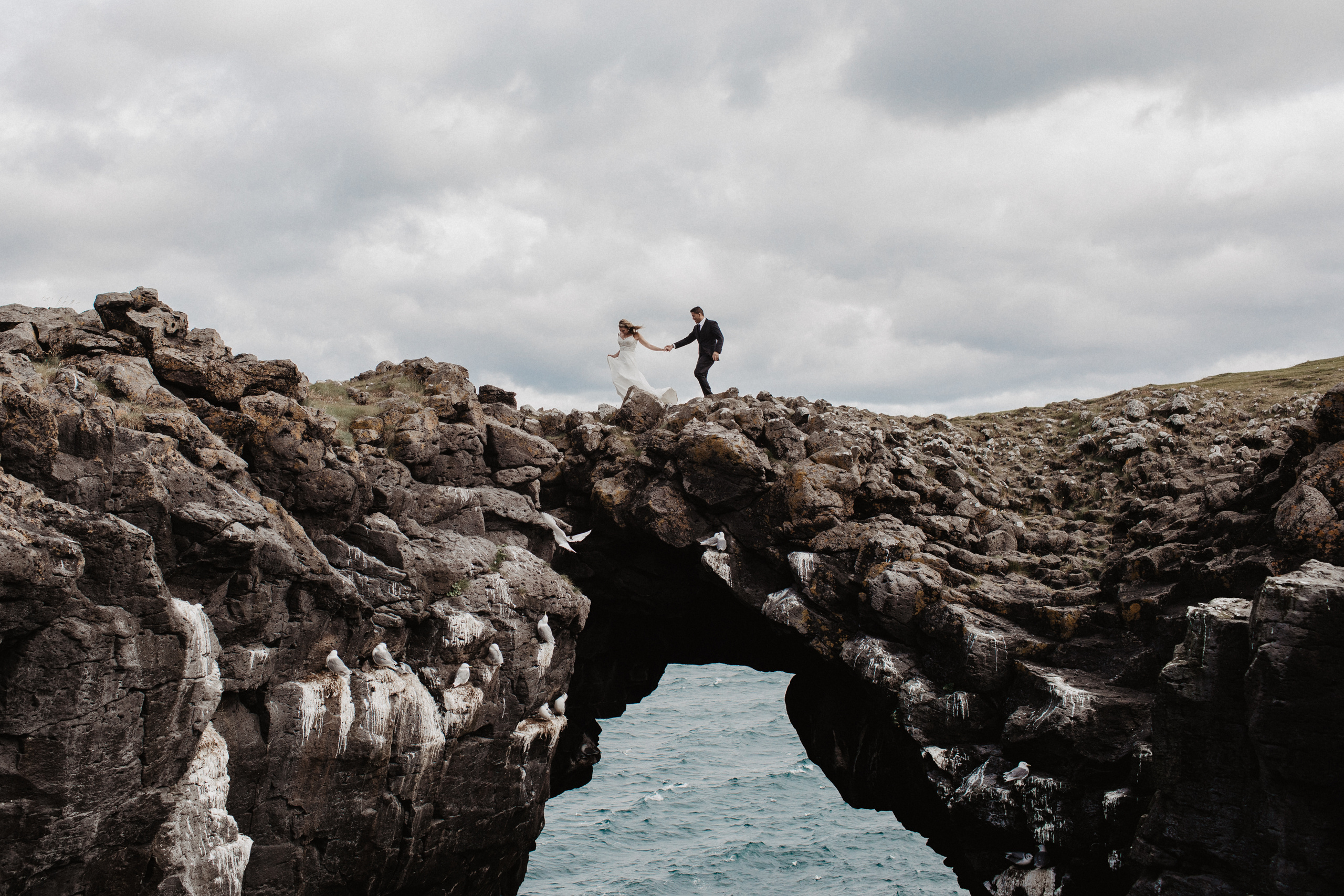 Wedding in Budir Iceland. Iceland elopement photographer & videographer