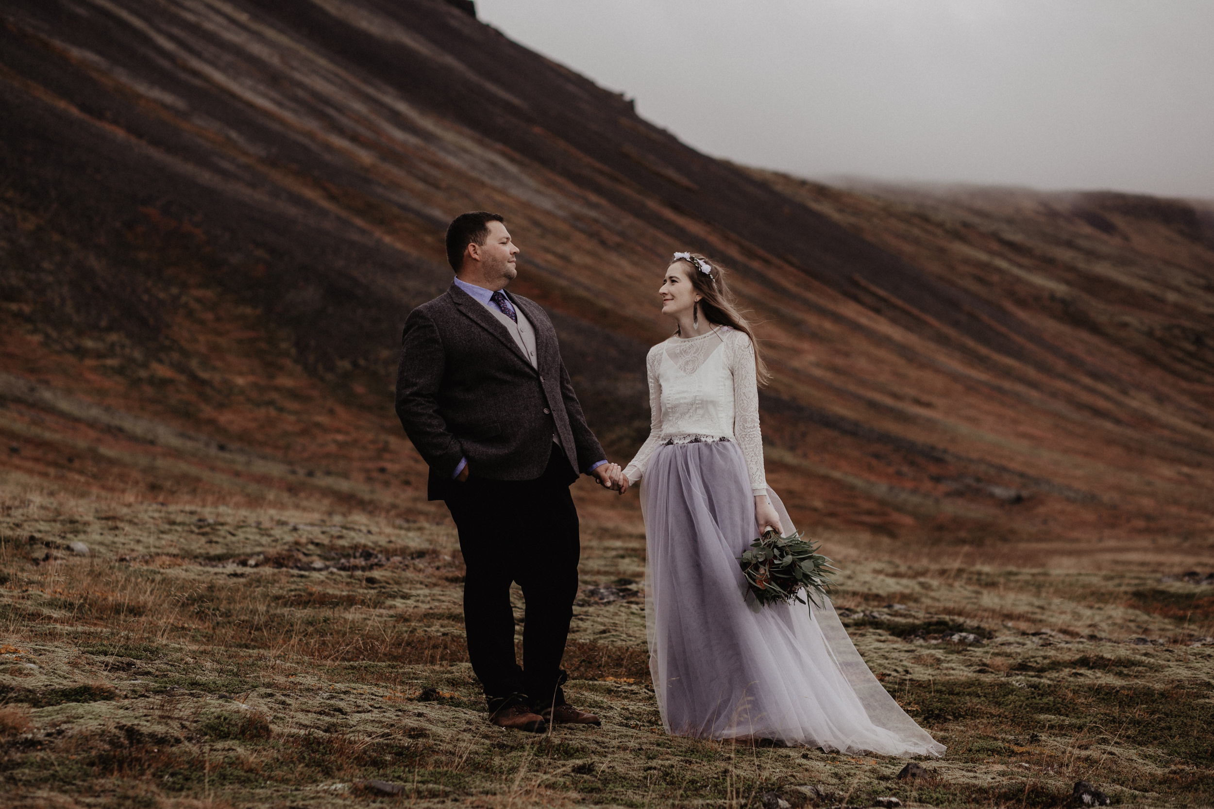 Iceland elopement in Snaefellsnes peninsula. Iceland elopement photographer & videographer