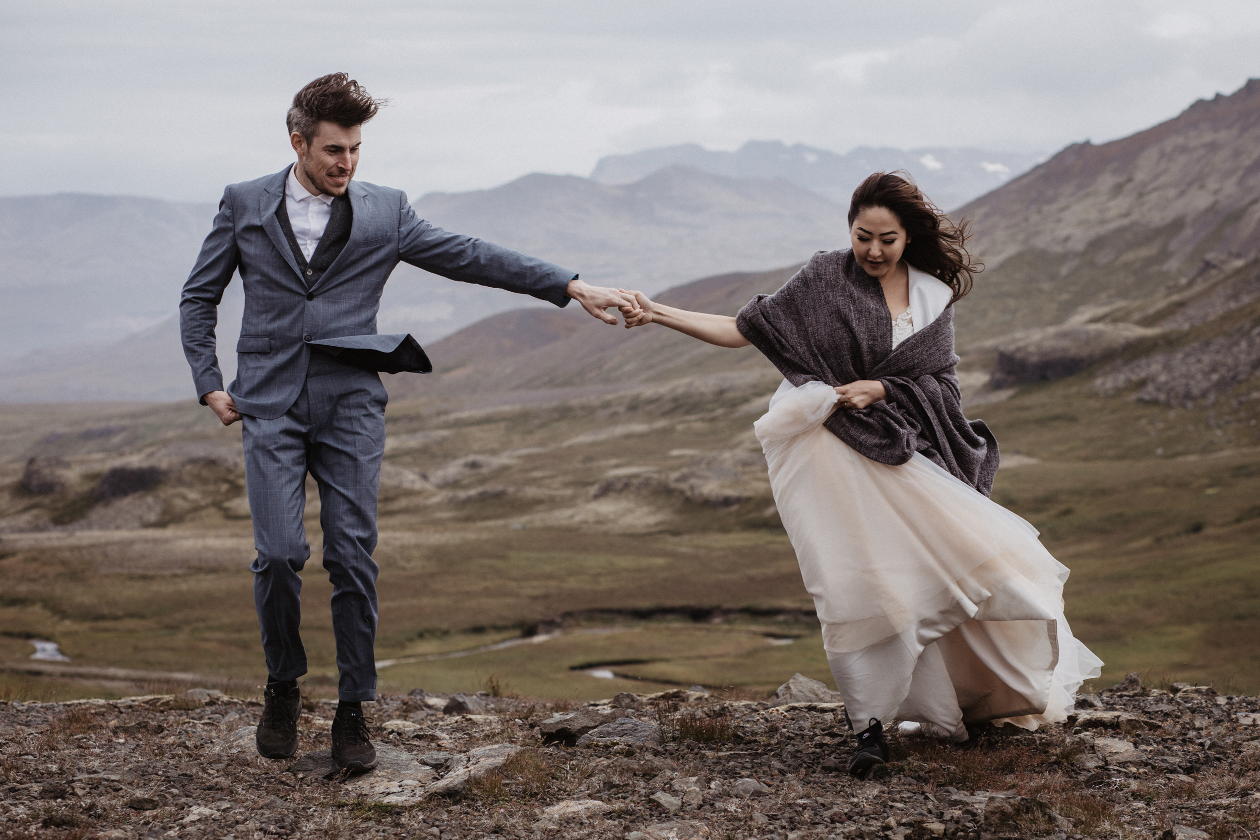 Wedding for two in Iceland. Iceland elopement photographer & videographer