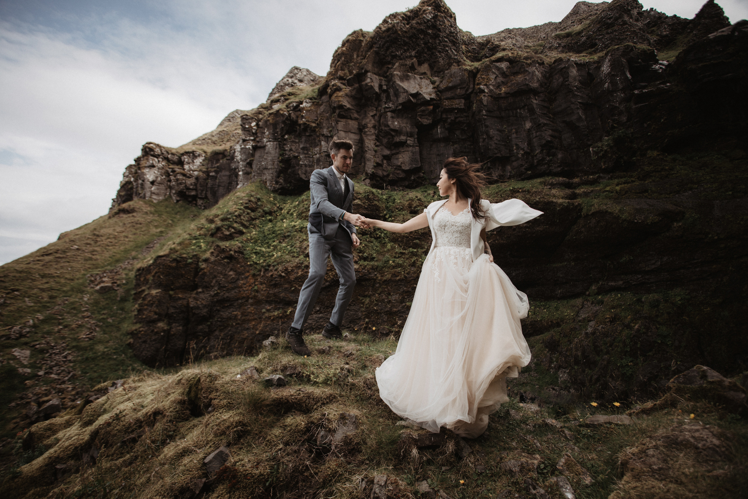 Wedding for two in Iceland. Iceland elopement photographer & videographer