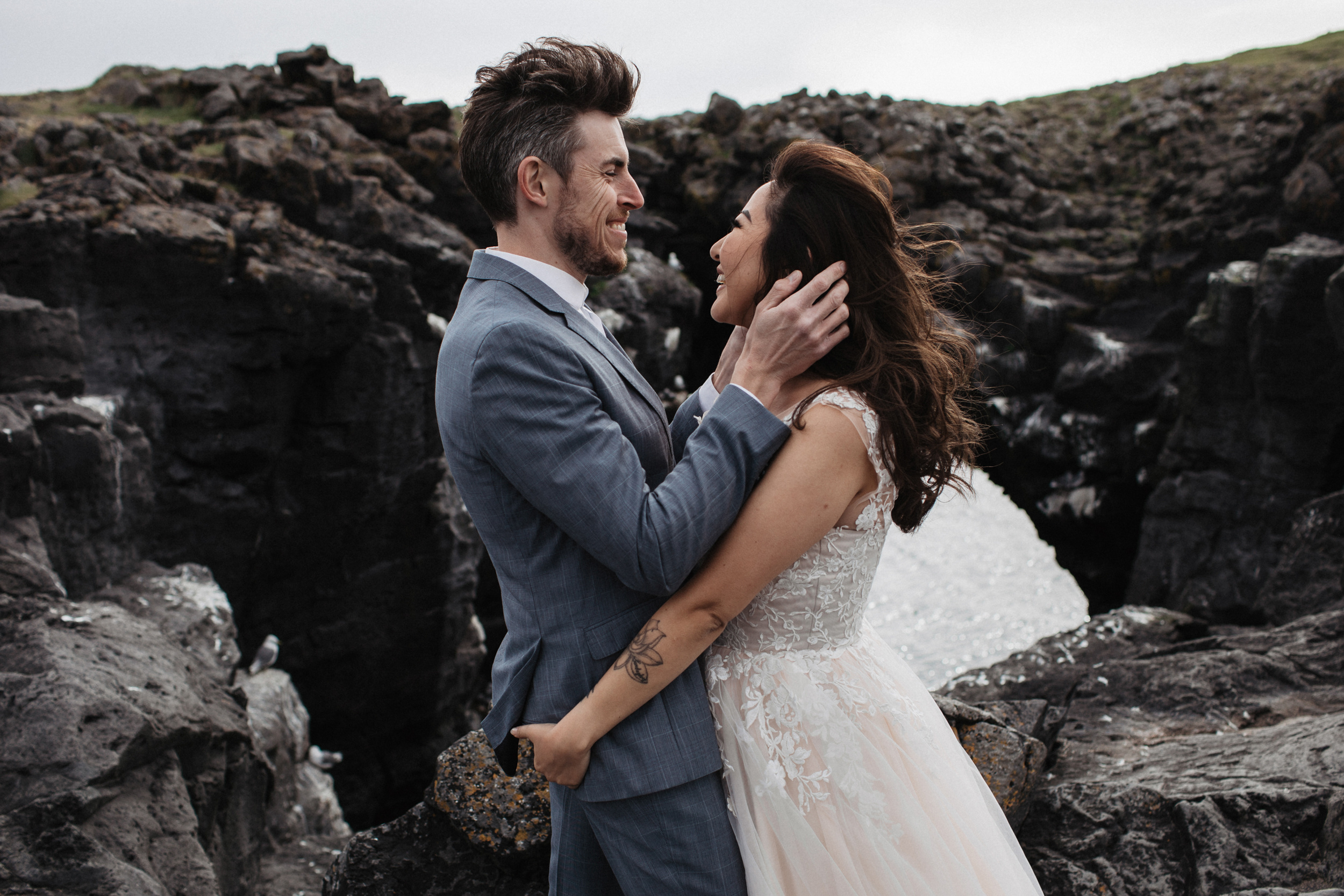 Wedding for two in Iceland. Iceland elopement photographer & videographer