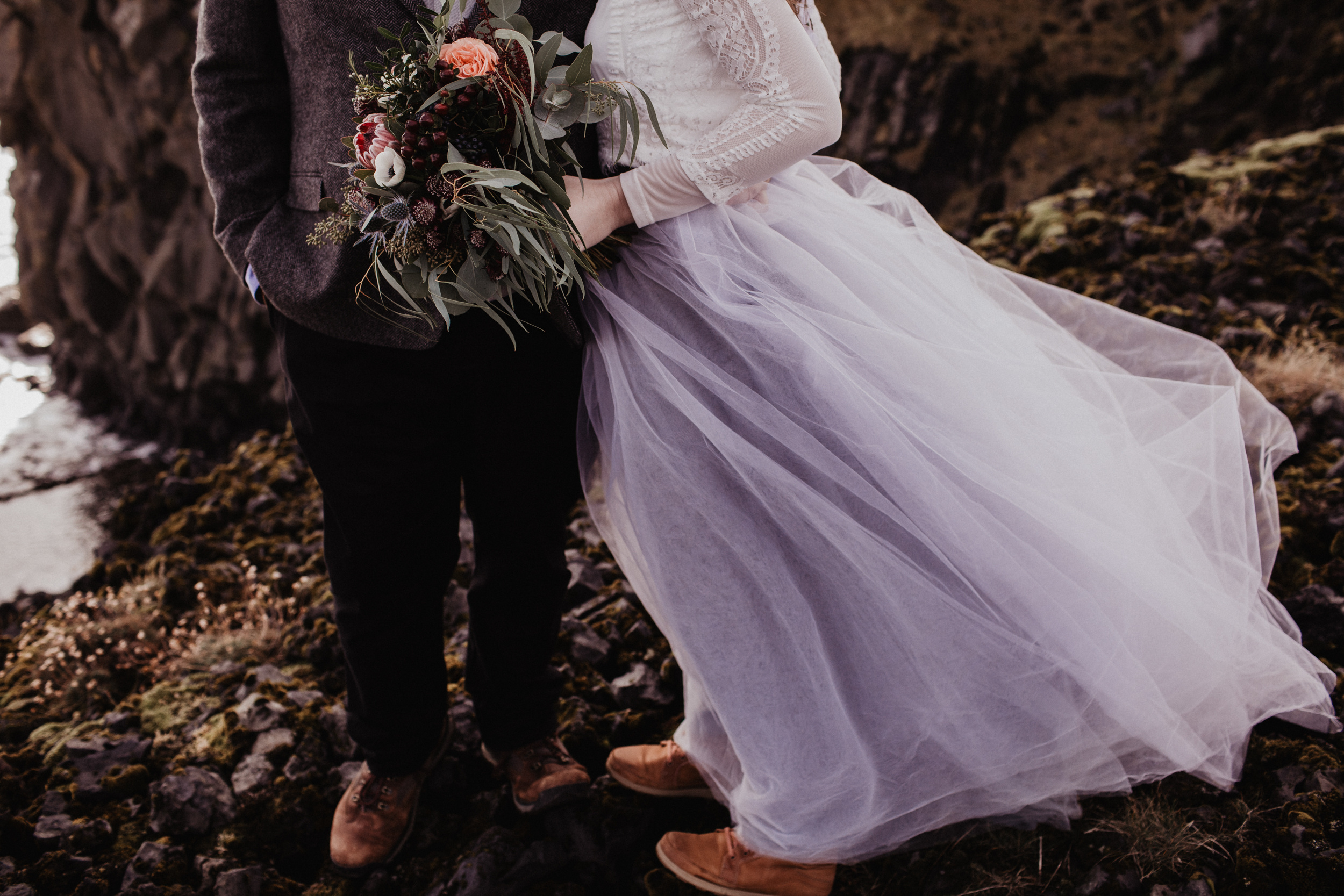 Iceland elopement in Snaefellsnes peninsula. Iceland elopement photographer & videographer