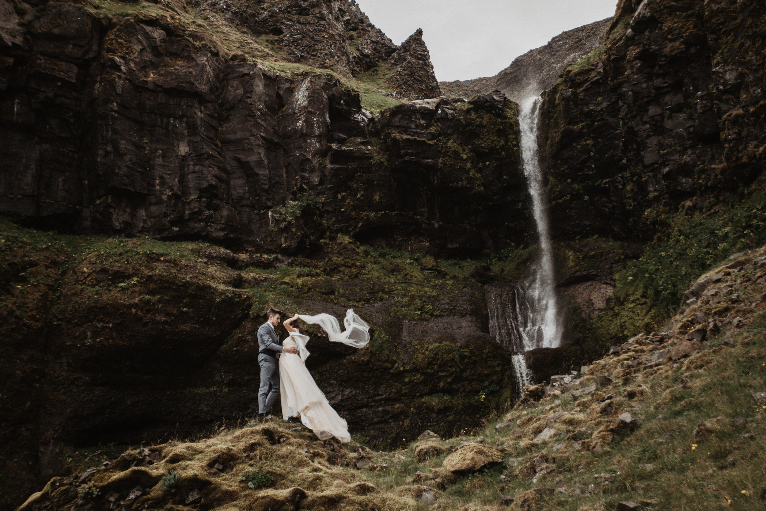Wedding for two in Iceland. Iceland elopement photographer & videographer