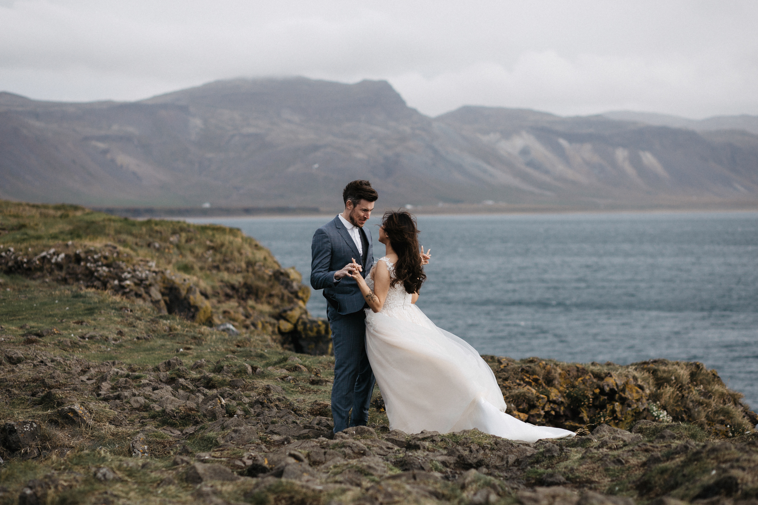 Wedding for two in Iceland. Iceland elopement photographer & videographer