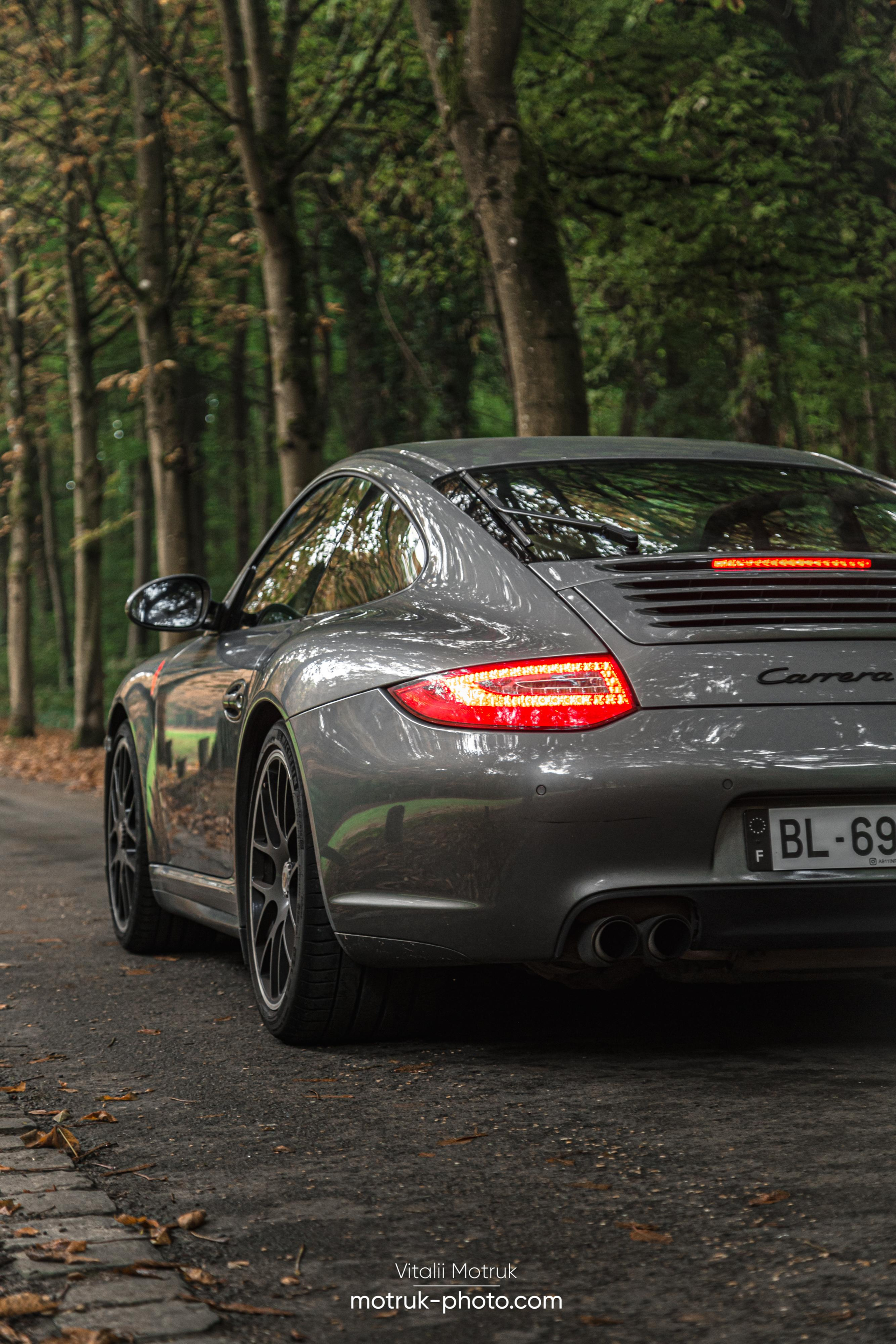 3 Porsches. Photographe de voitures à Paris — Vitalii Motruk