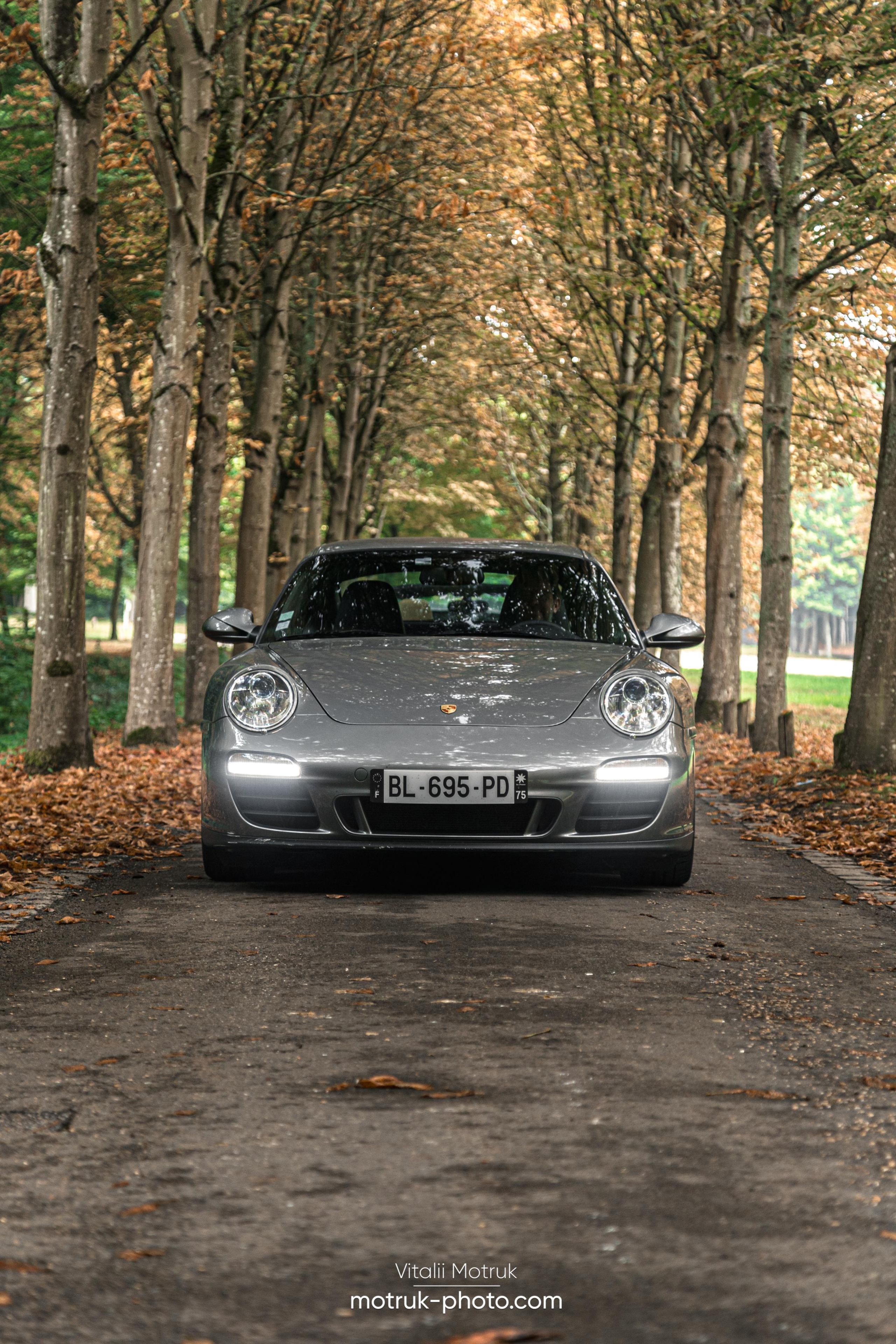 3 Porsches. Photographe de voitures à Paris — Vitalii Motruk