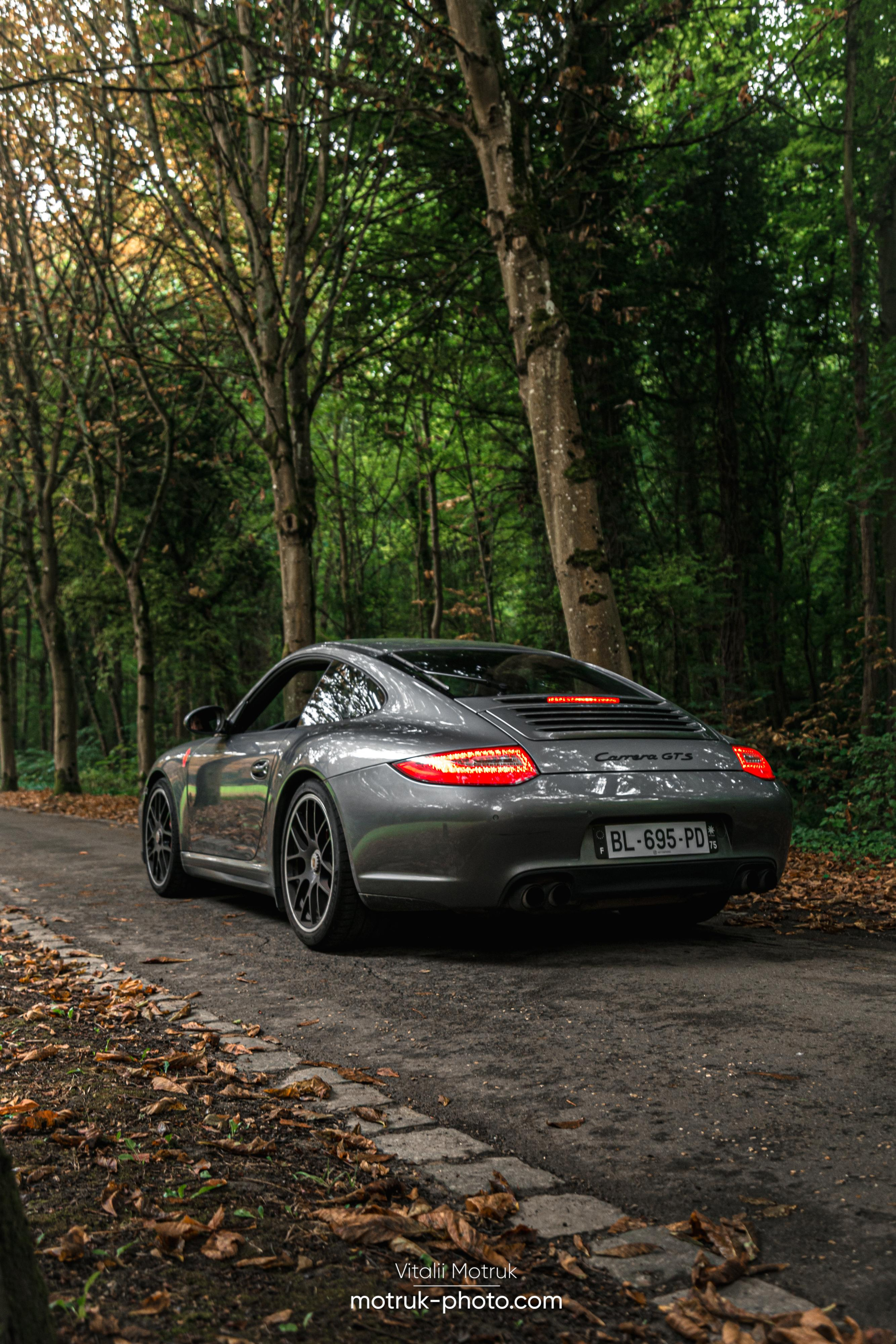 3 Porsches. Photographe de voitures à Paris — Vitalii Motruk