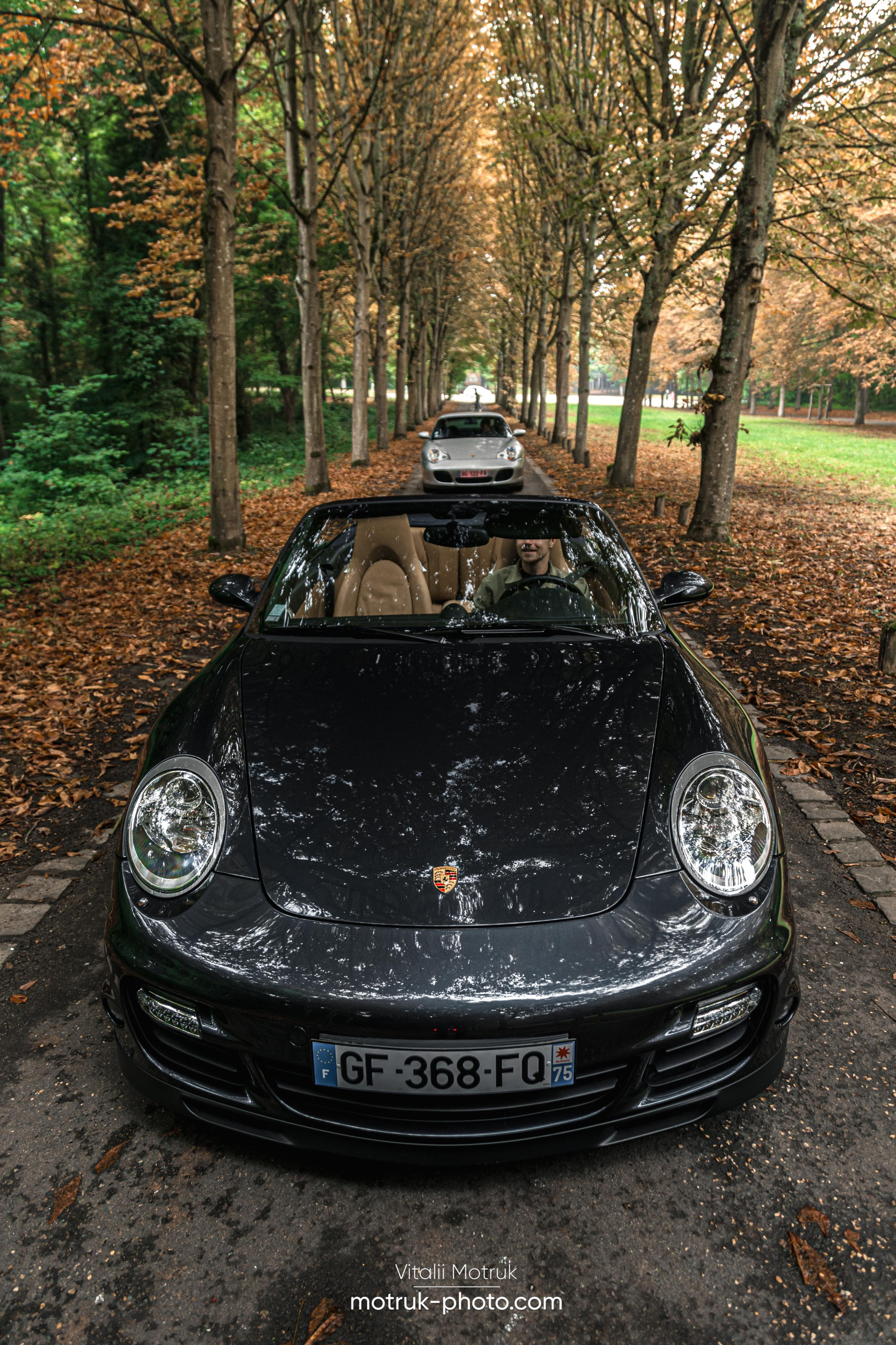 3 Porsches. Photographe de voitures à Paris — Vitalii Motruk