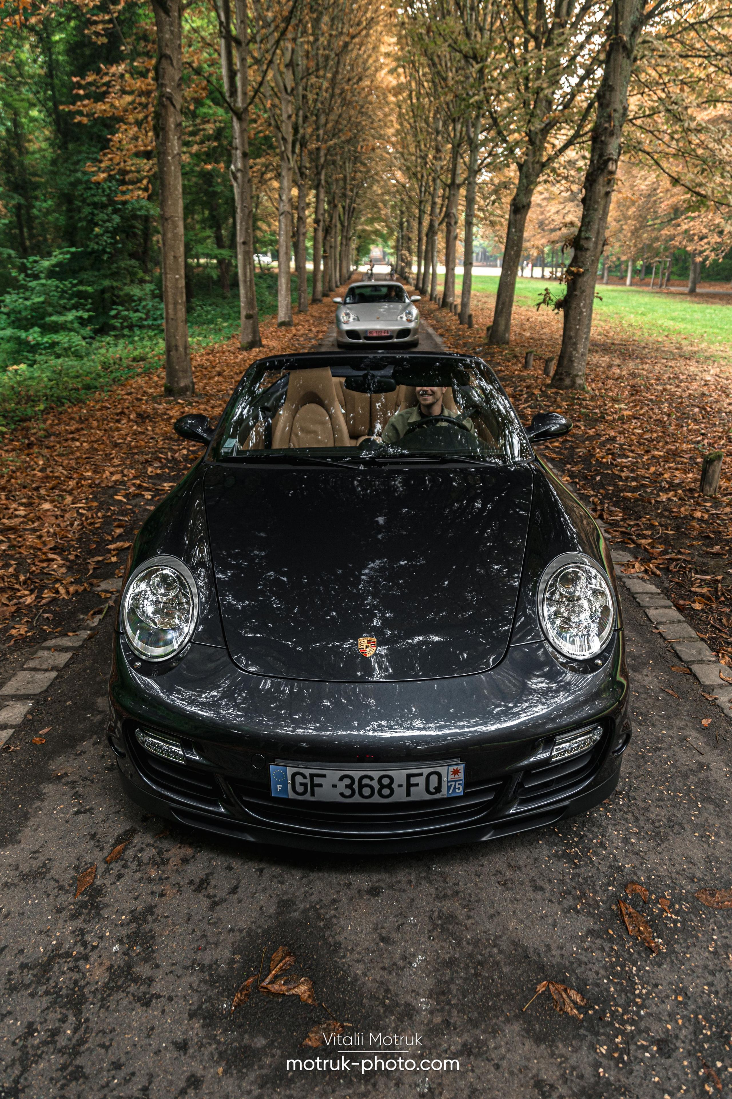 3 Porsches. Photographe de voitures à Paris — Vitalii Motruk