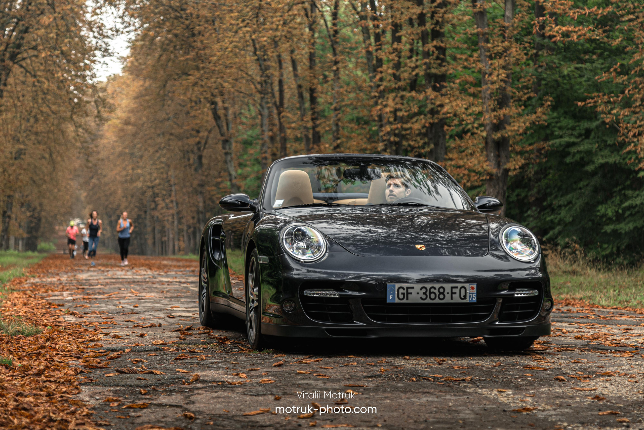 3 Porsches. Photographe de voitures à Paris — Vitalii Motruk