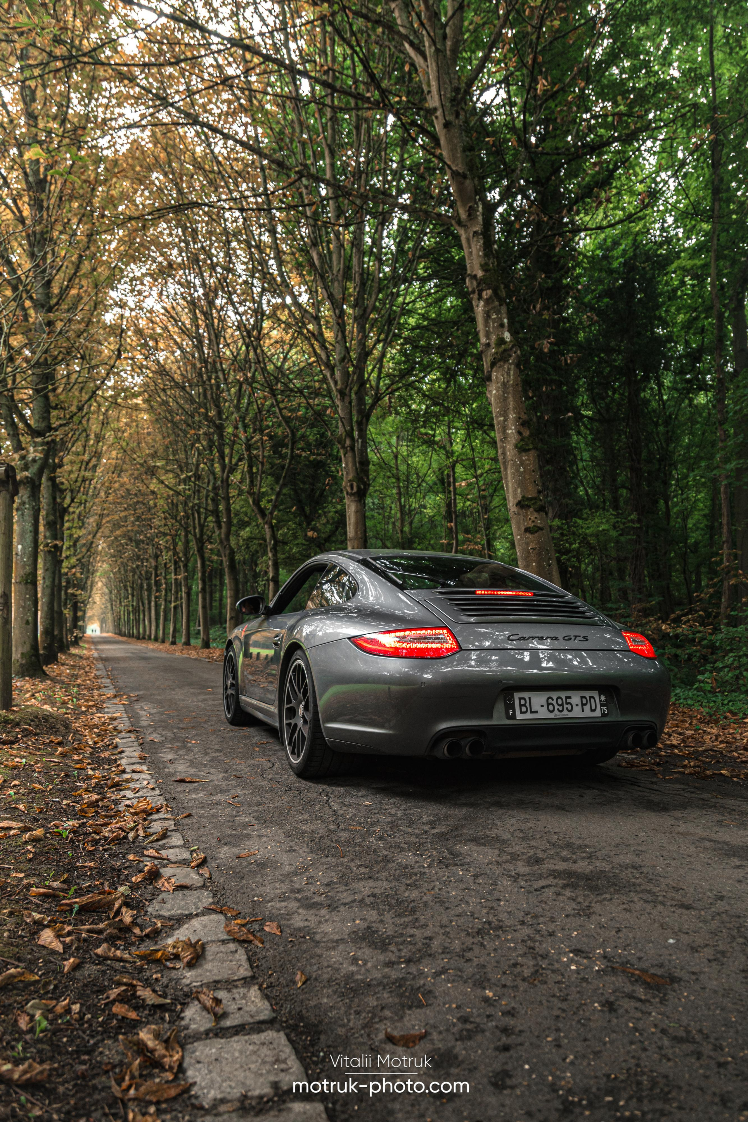 3 Porsches. Photographe de voitures à Paris — Vitalii Motruk