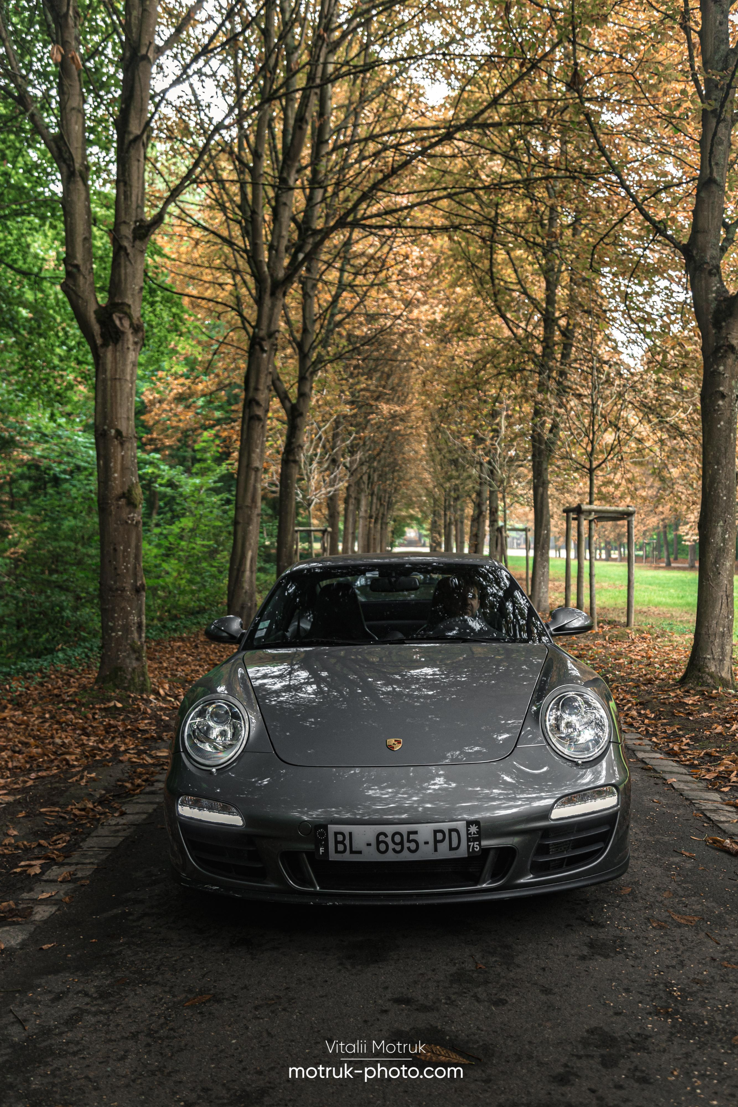 3 Porsches. Photographe de voitures à Paris — Vitalii Motruk