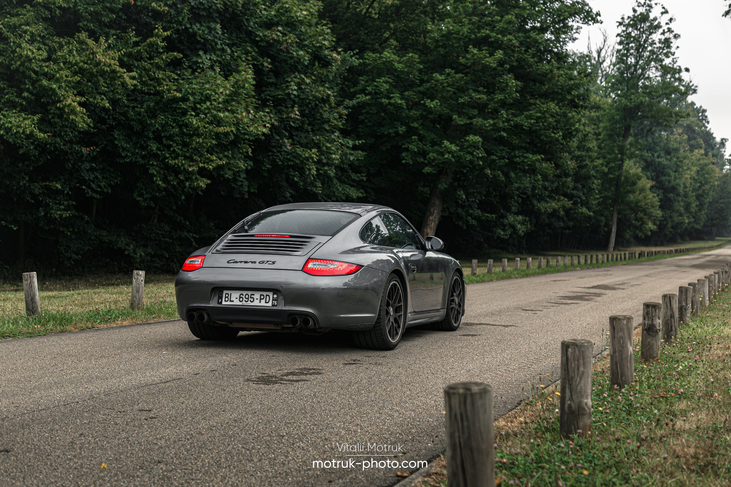3 Porsches. Photographe de voitures à Paris — Vitalii Motruk